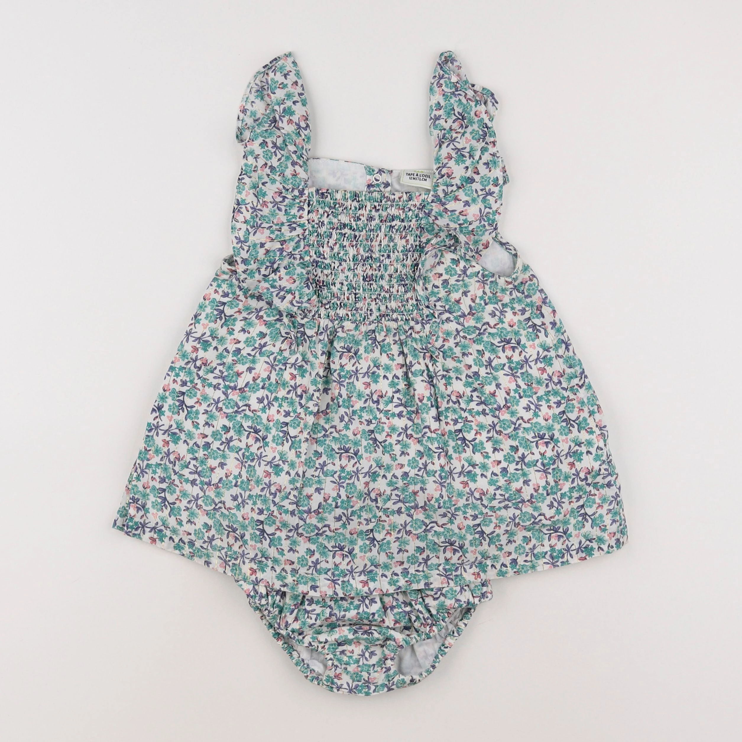 Tape à l'oeil - robe multicolore - 12 mois