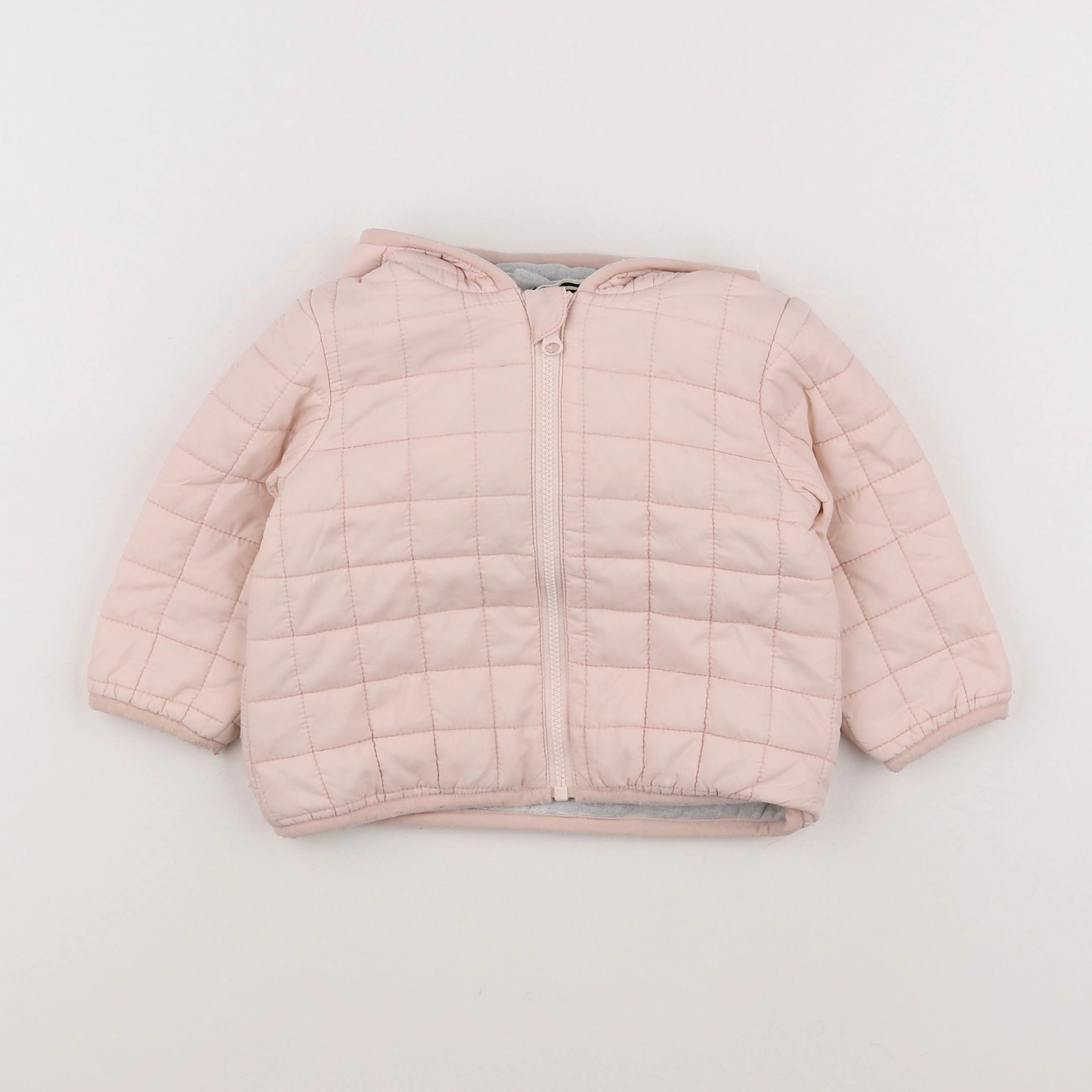 Petit Bateau - doudoune rose - 12 mois