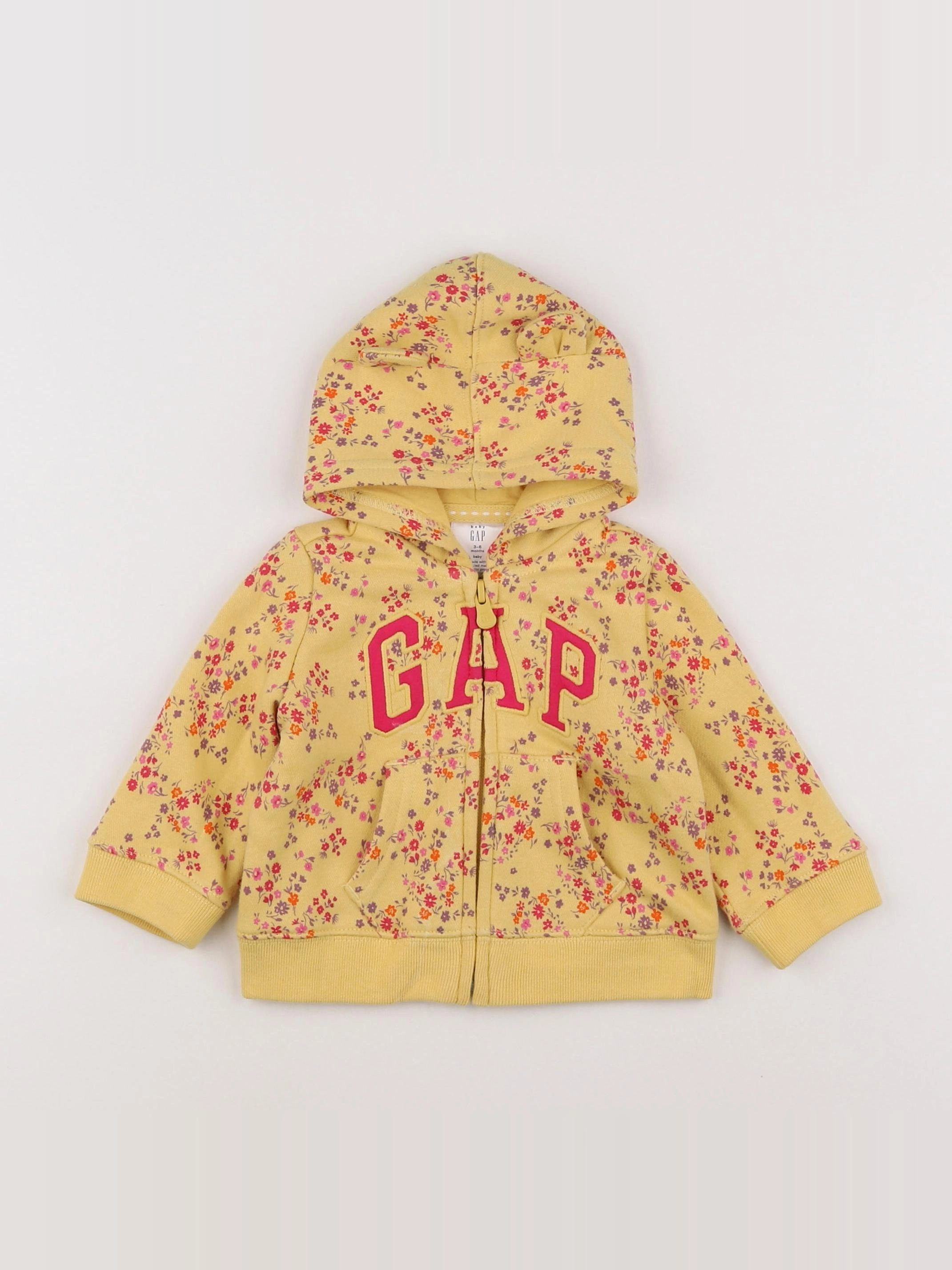 GAP - sweat jaune - 3 mois