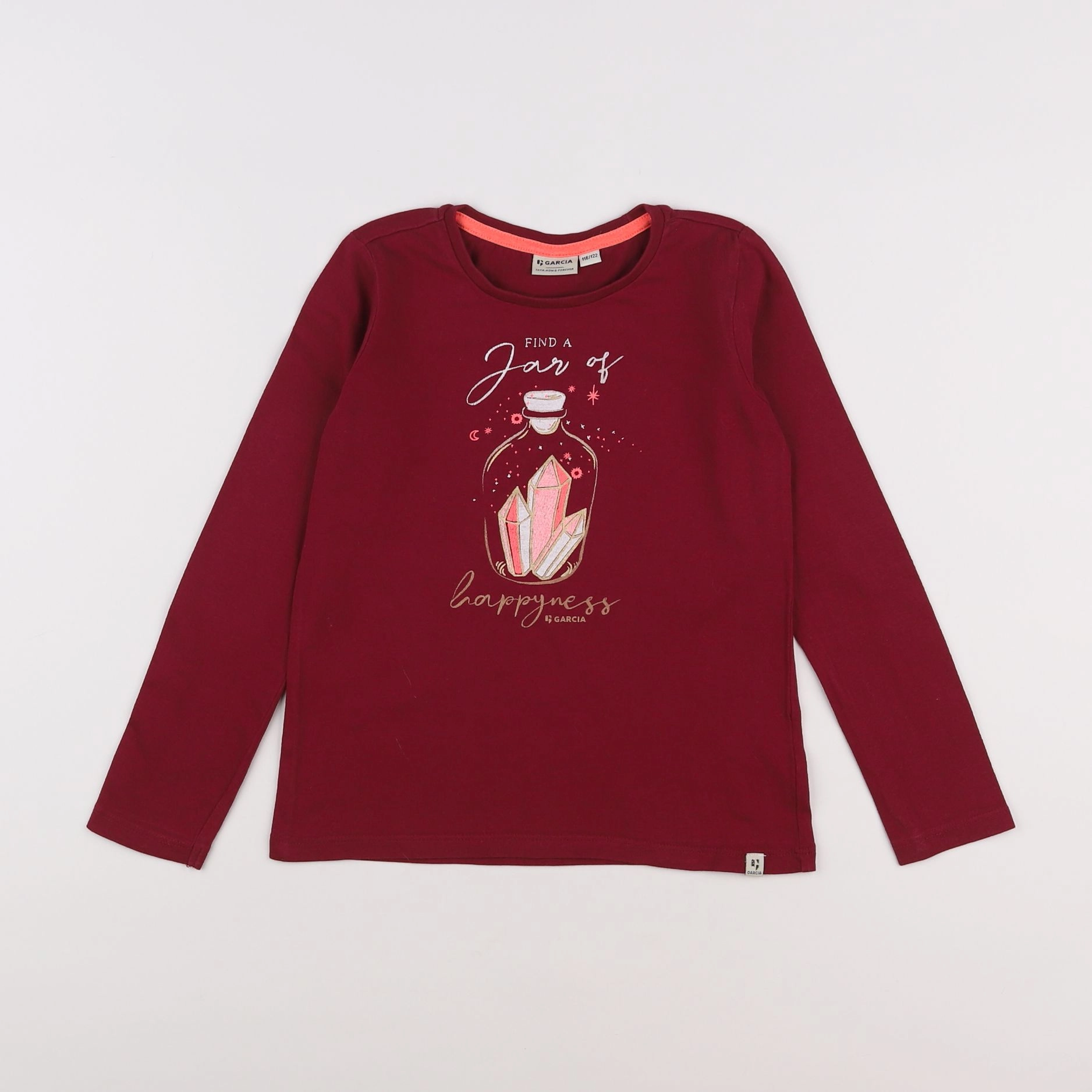 Garcia - tee-shirt rouge - 6/7 ans