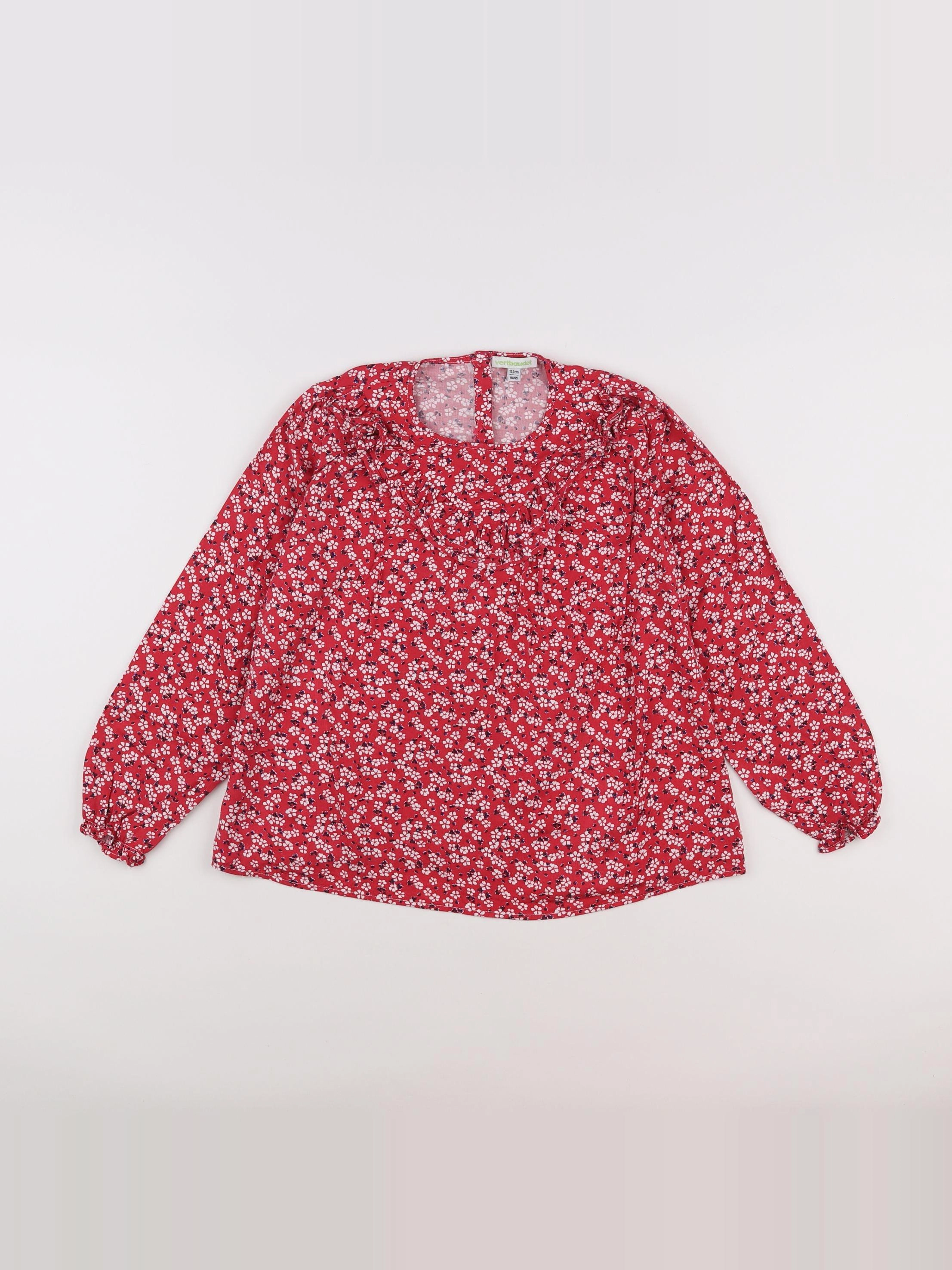 Vertbaudet - blouse rouge - 9 ans