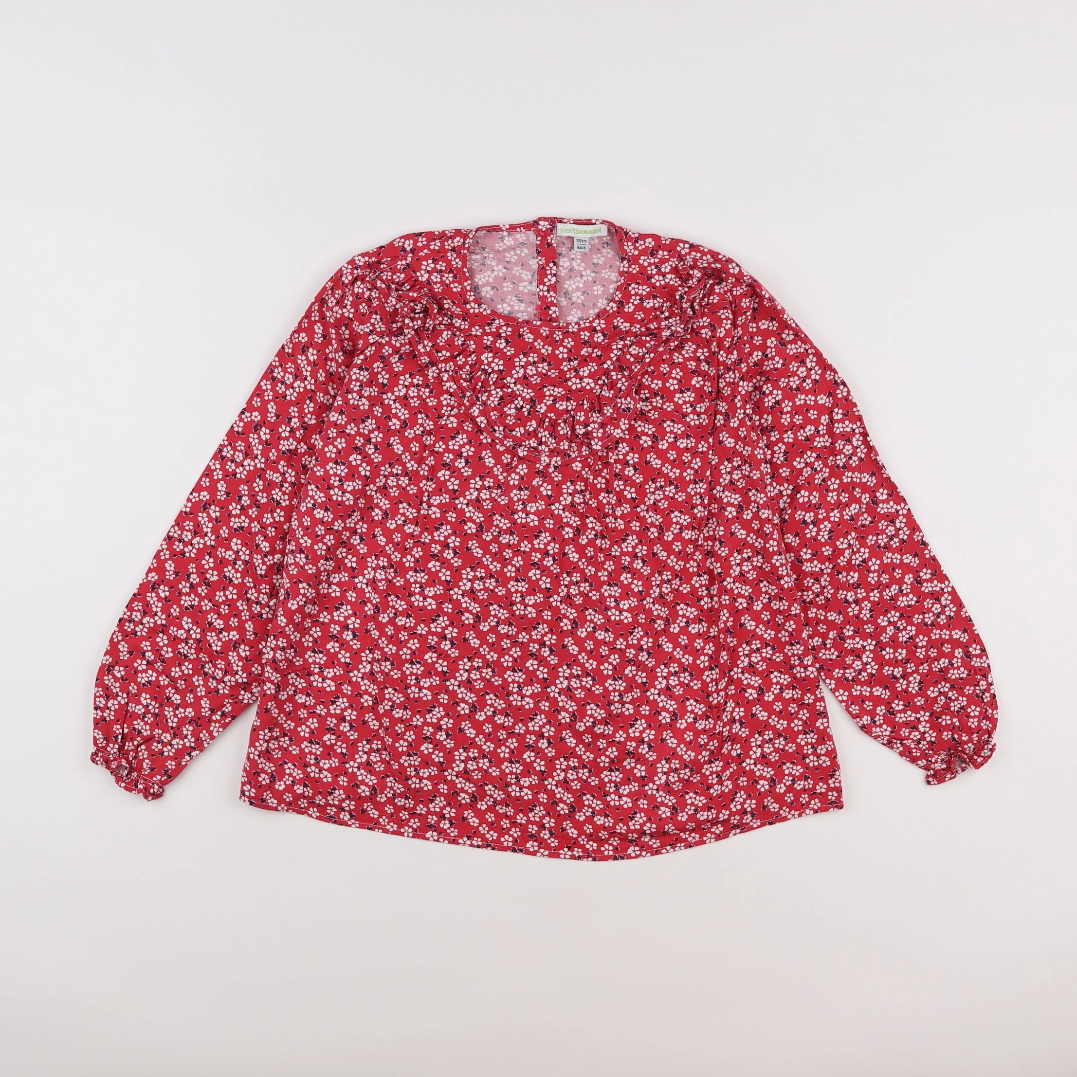 Vertbaudet - blouse rouge - 9 ans