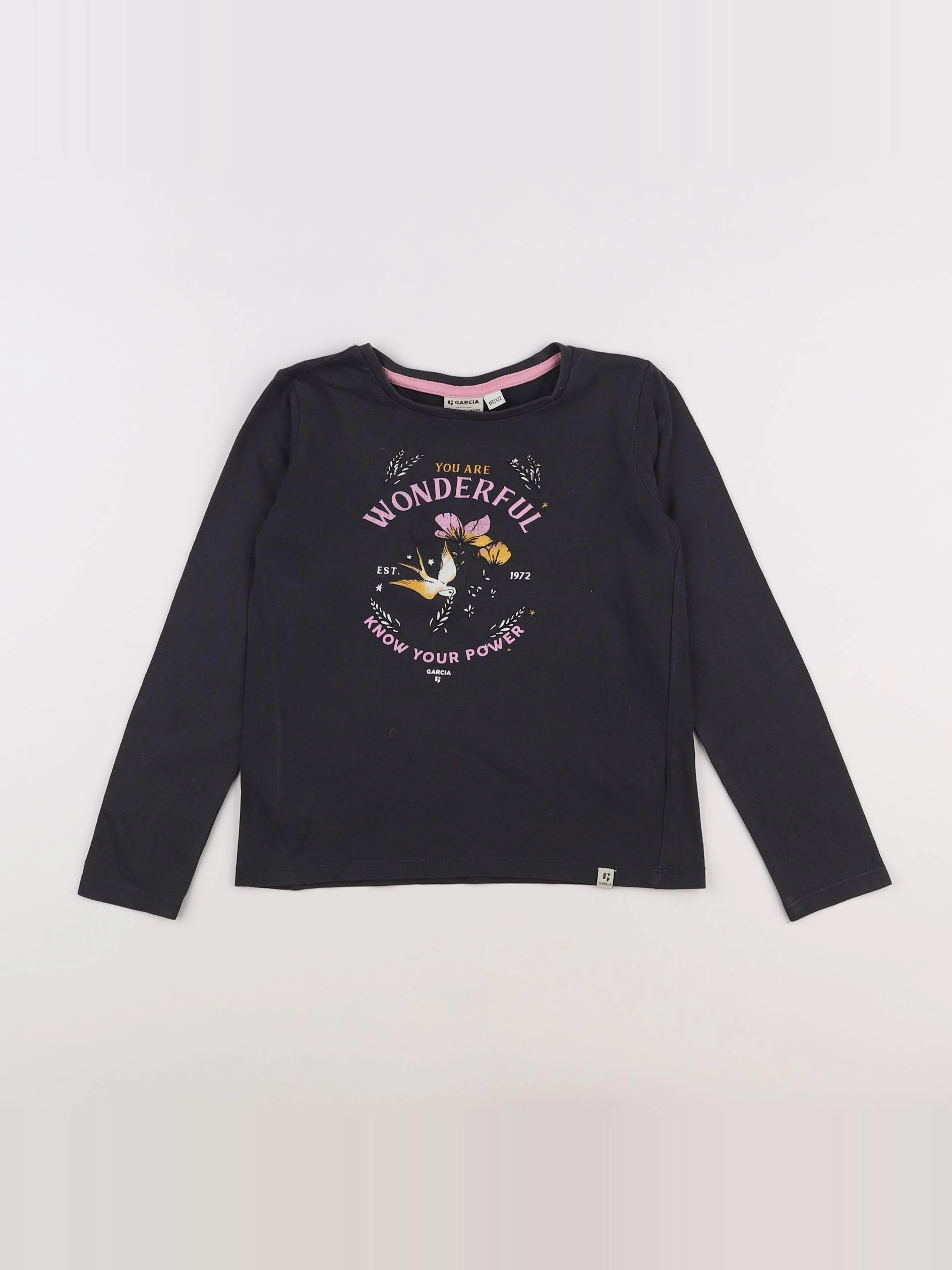 Garcia - tee-shirt gris - 6/7 ans
