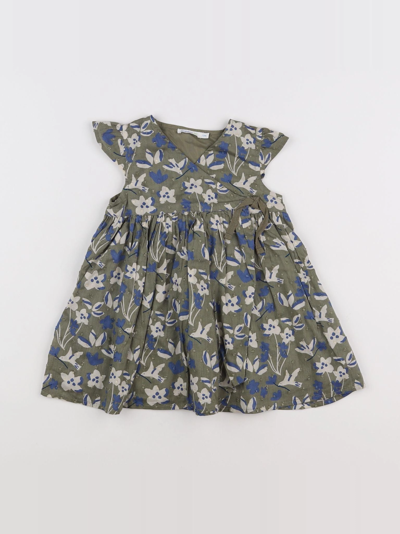 Boutchou - robe vert - 12 mois