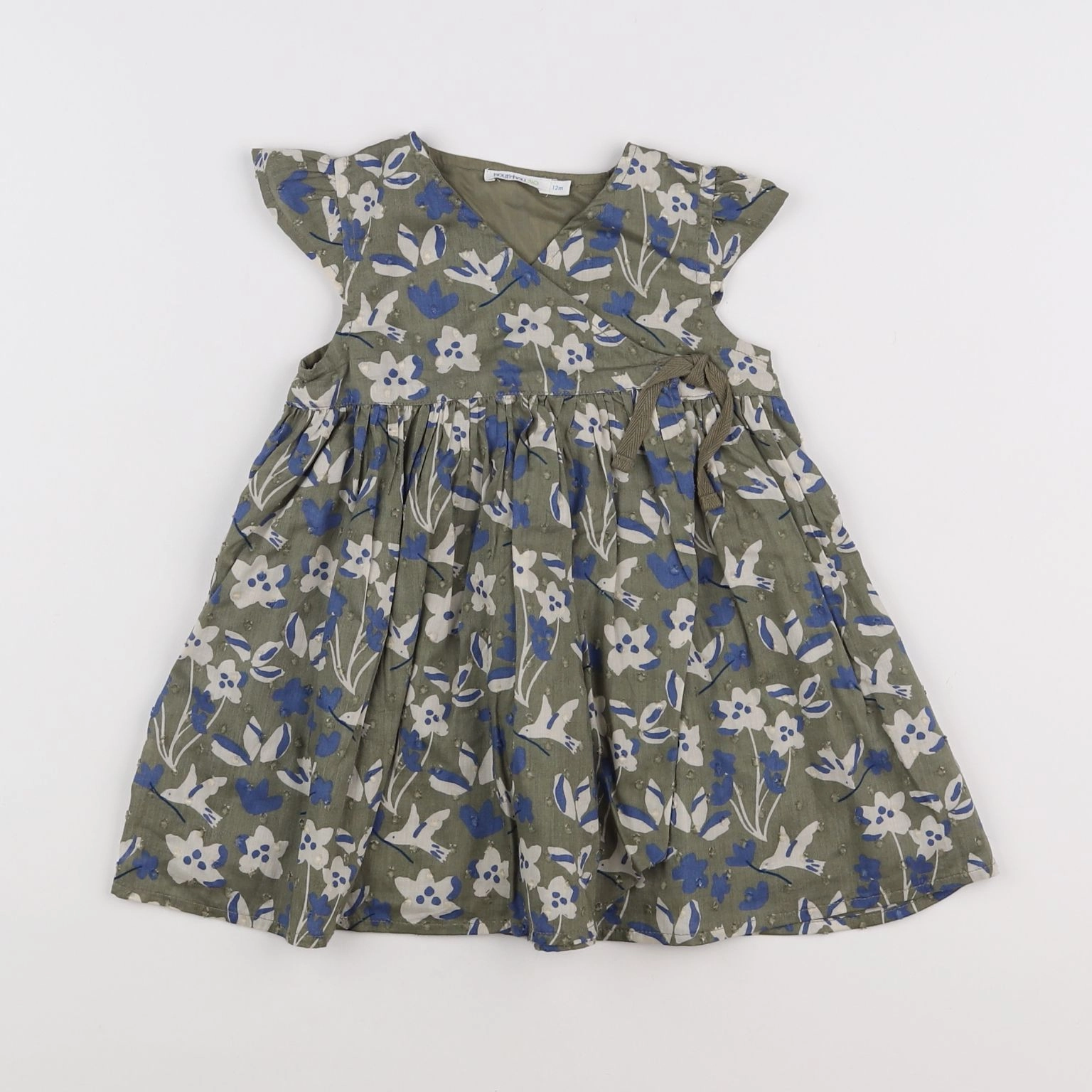 Boutchou - robe vert - 12 mois