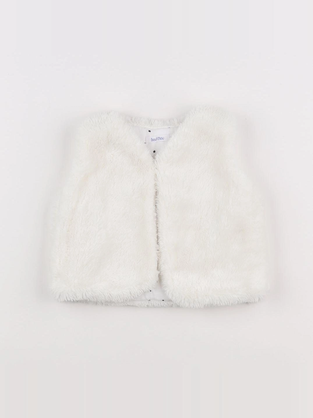 Boutchou - gilet blanc - 6 mois