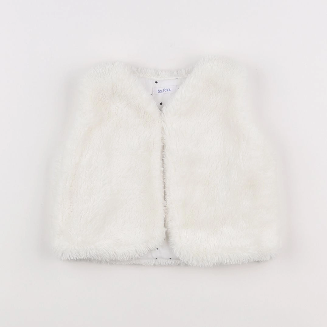 Boutchou - gilet blanc - 6 mois