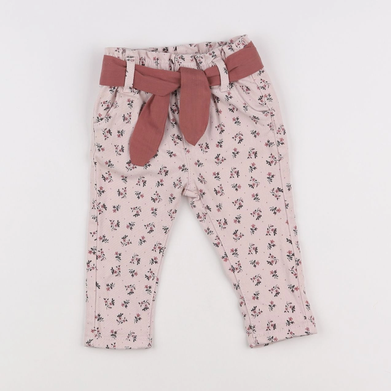 Vertbaudet - jean rose - 6 mois