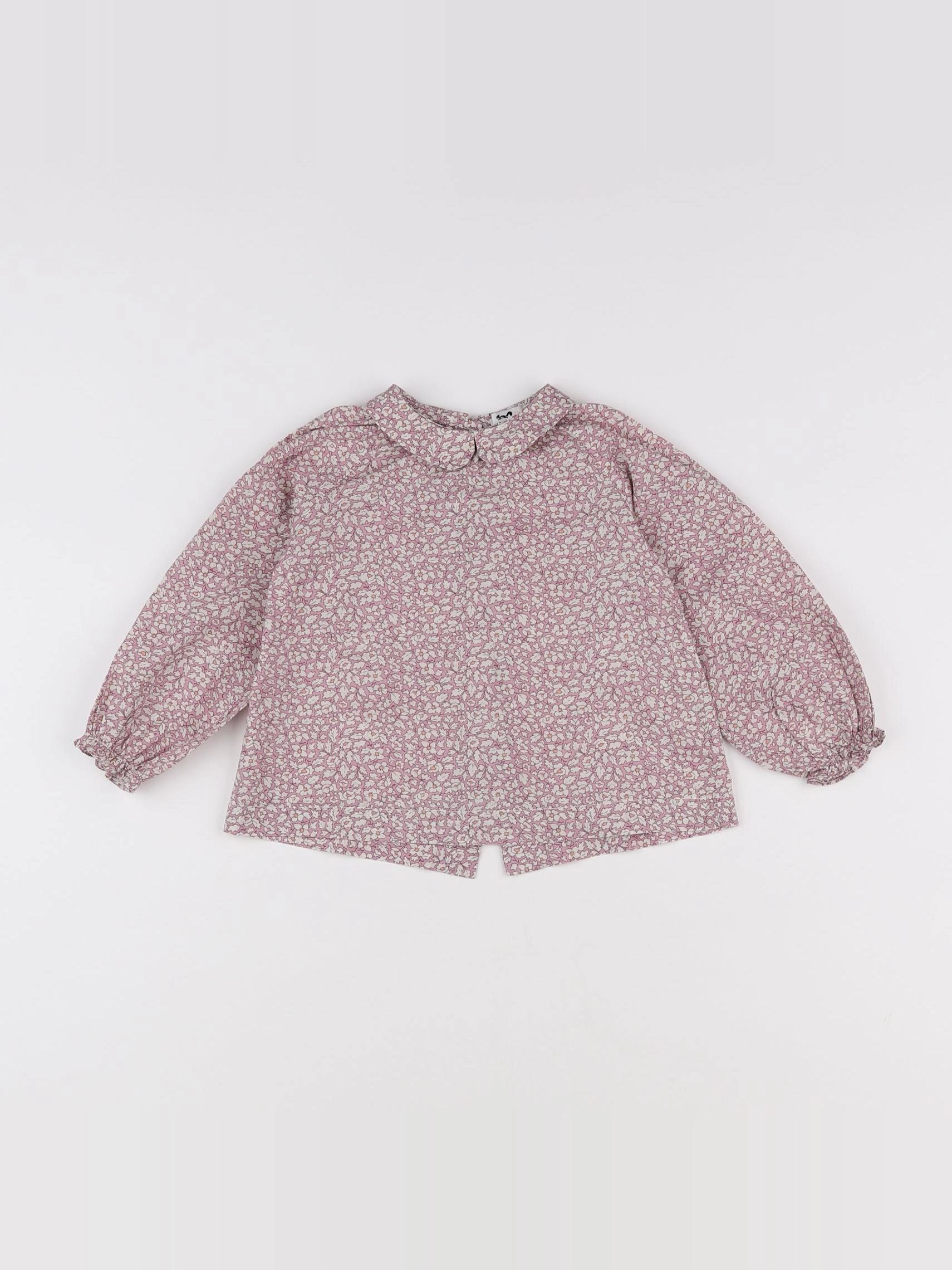 Cyrillus - blouse rose - 12 mois