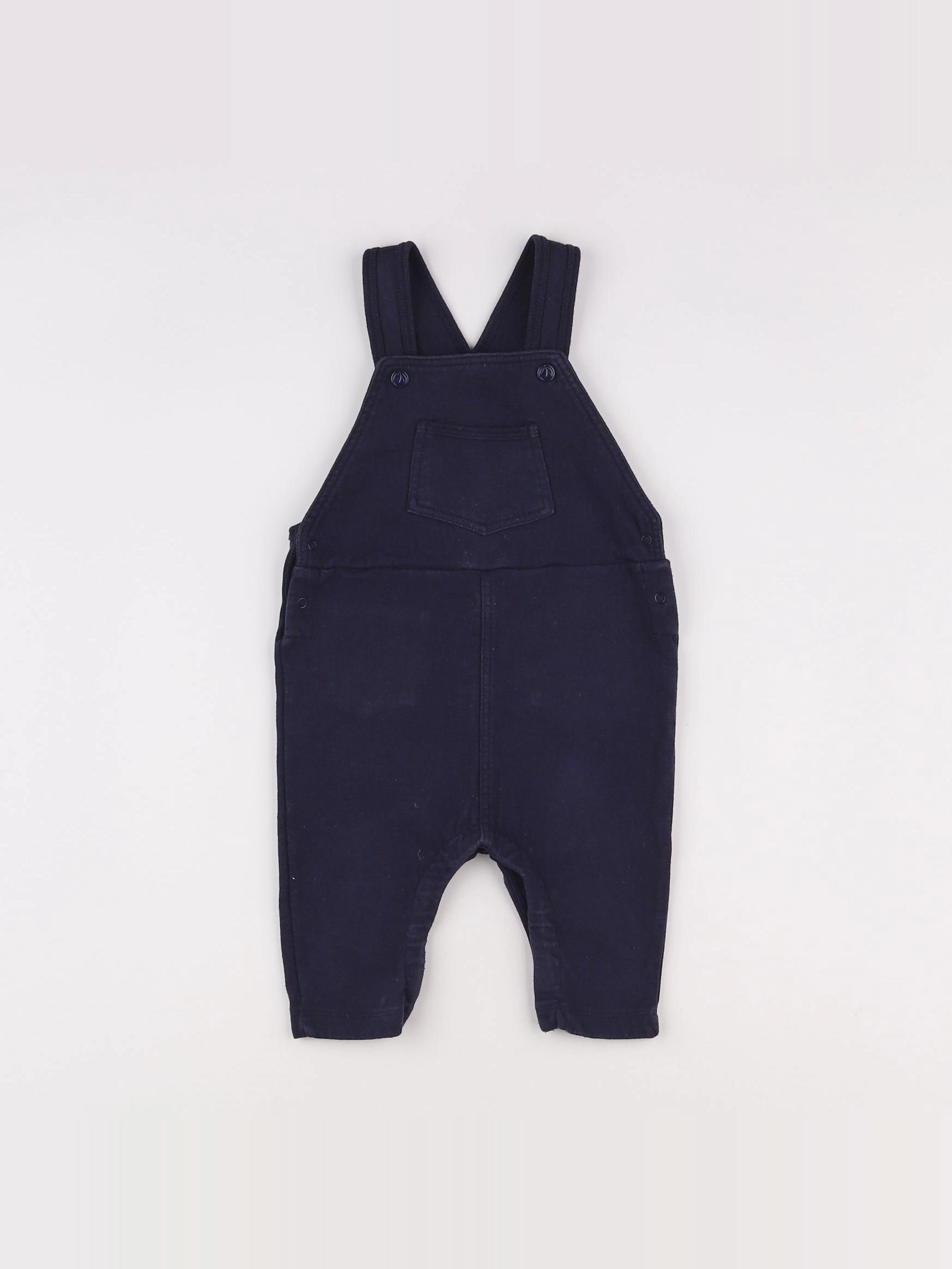 Petit Bateau - salopette bleu - 12 mois