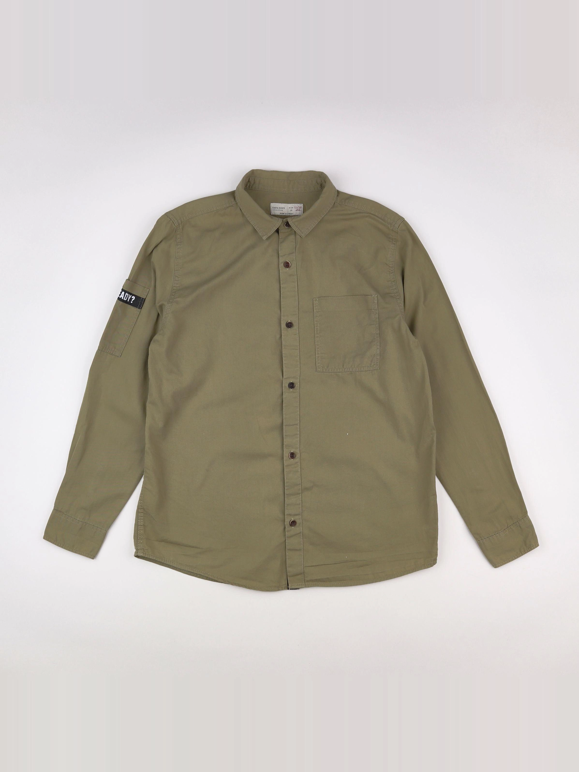 Zara - chemise vert - 11/12 ans