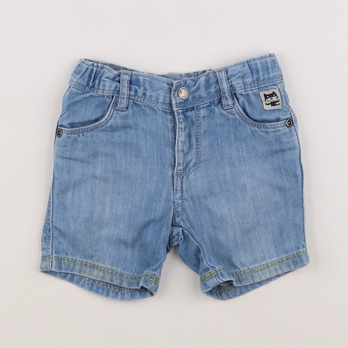 Vertbaudet - short bleu - 9 mois