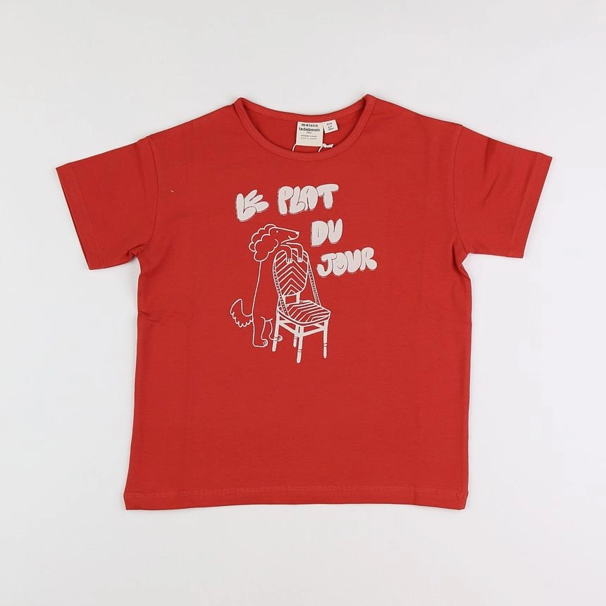 Maison Tadaboum - tee-shirt rouge (neuf) - 10/11 ans