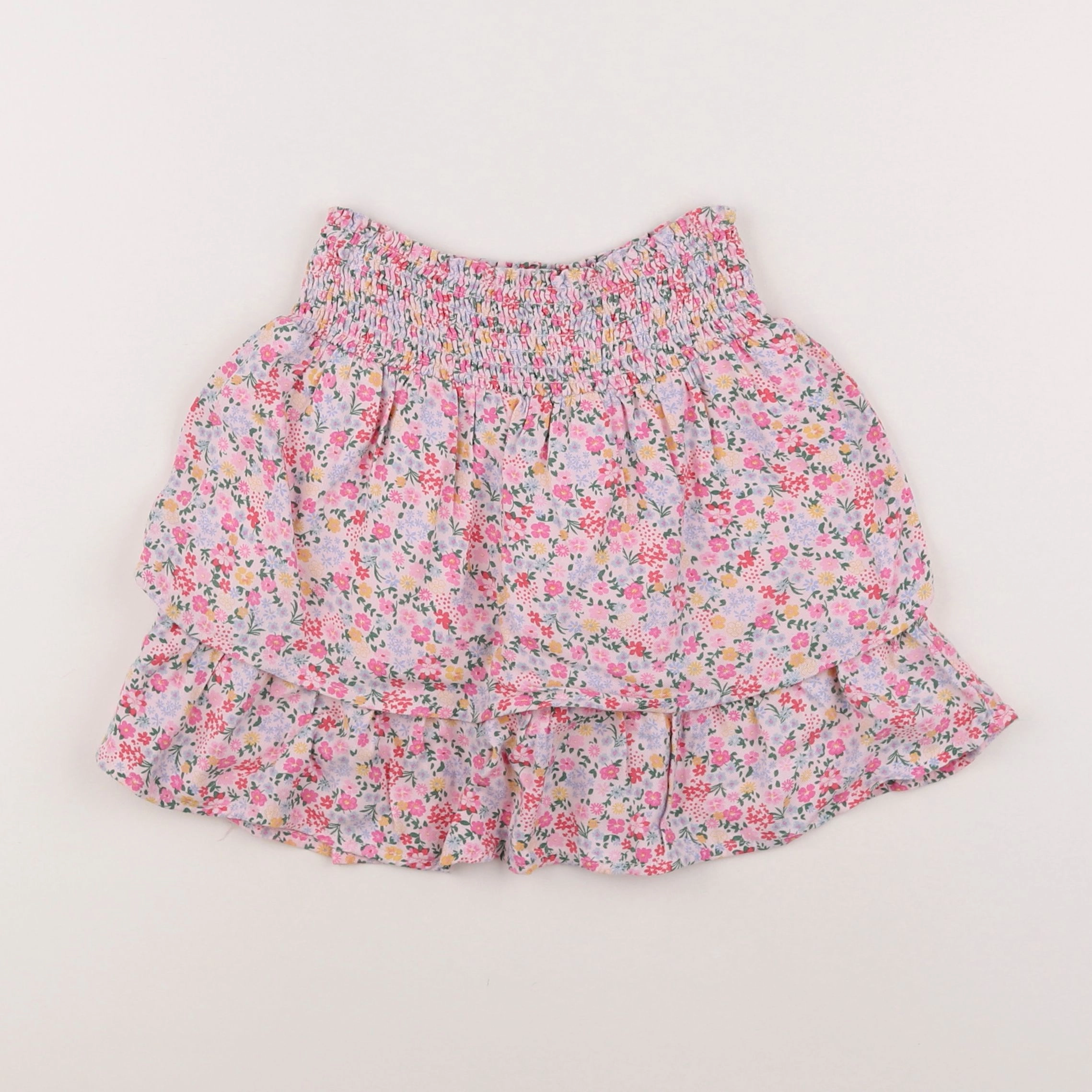 Vertbaudet - jupe blanc, rose - 8 ans