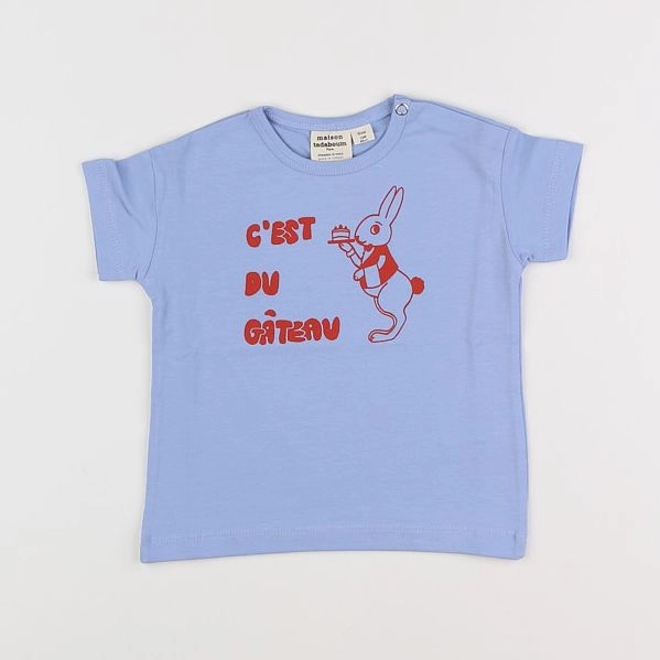 Maison Tadaboum - tee-shirt bleu (neuf) - 6 mois