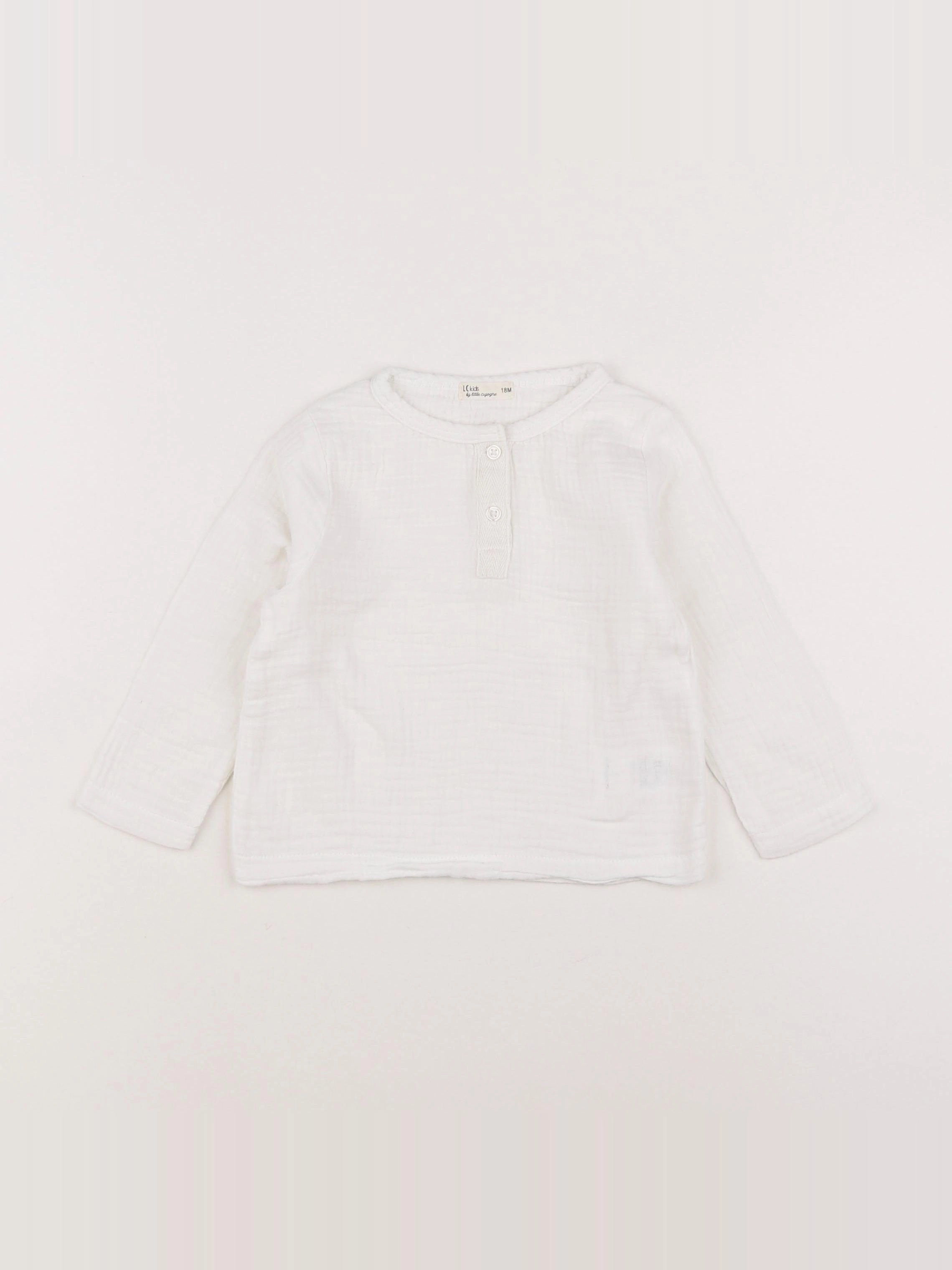 Little Cigogne - chemise blanc - 18 mois