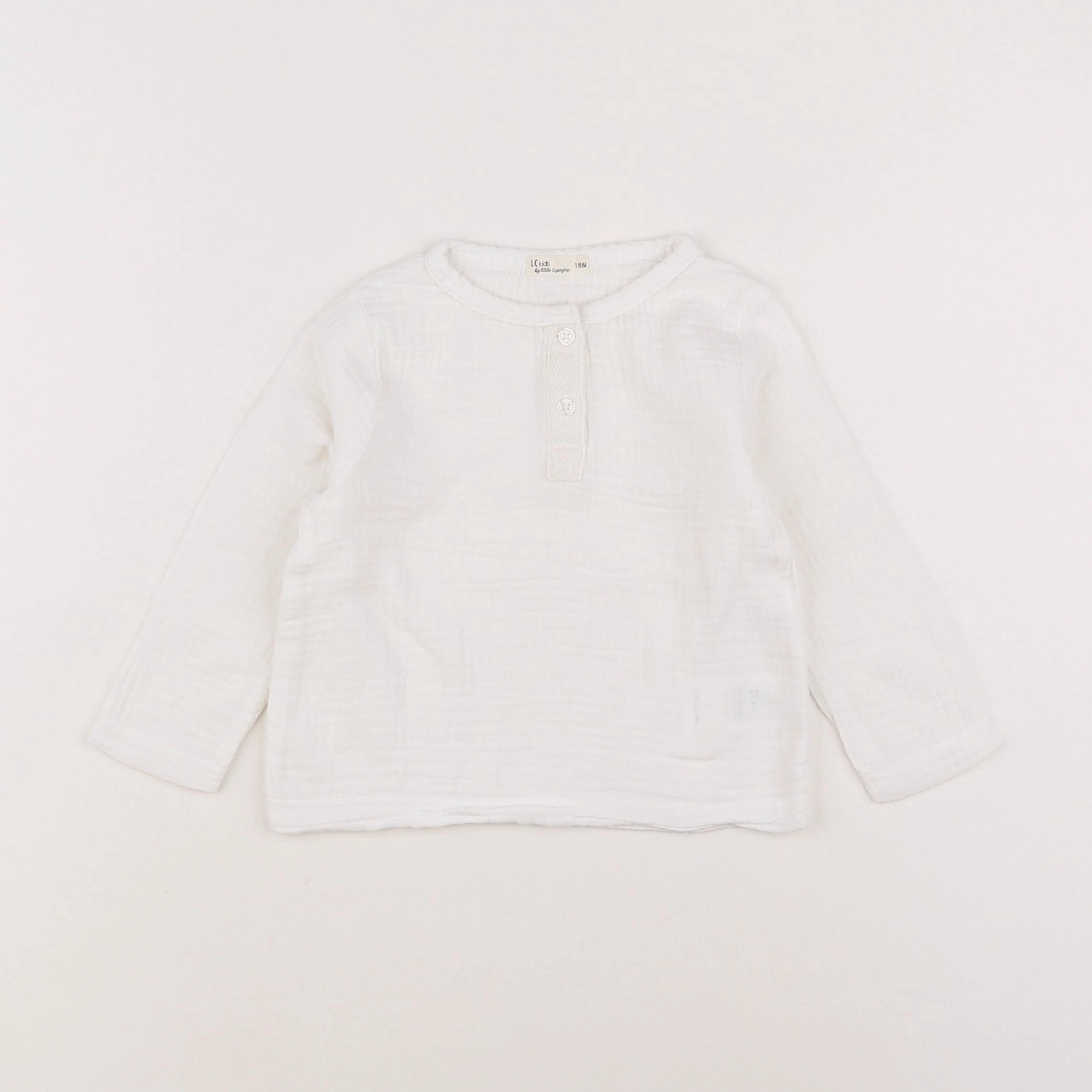 Little Cigogne - chemise blanc - 18 mois