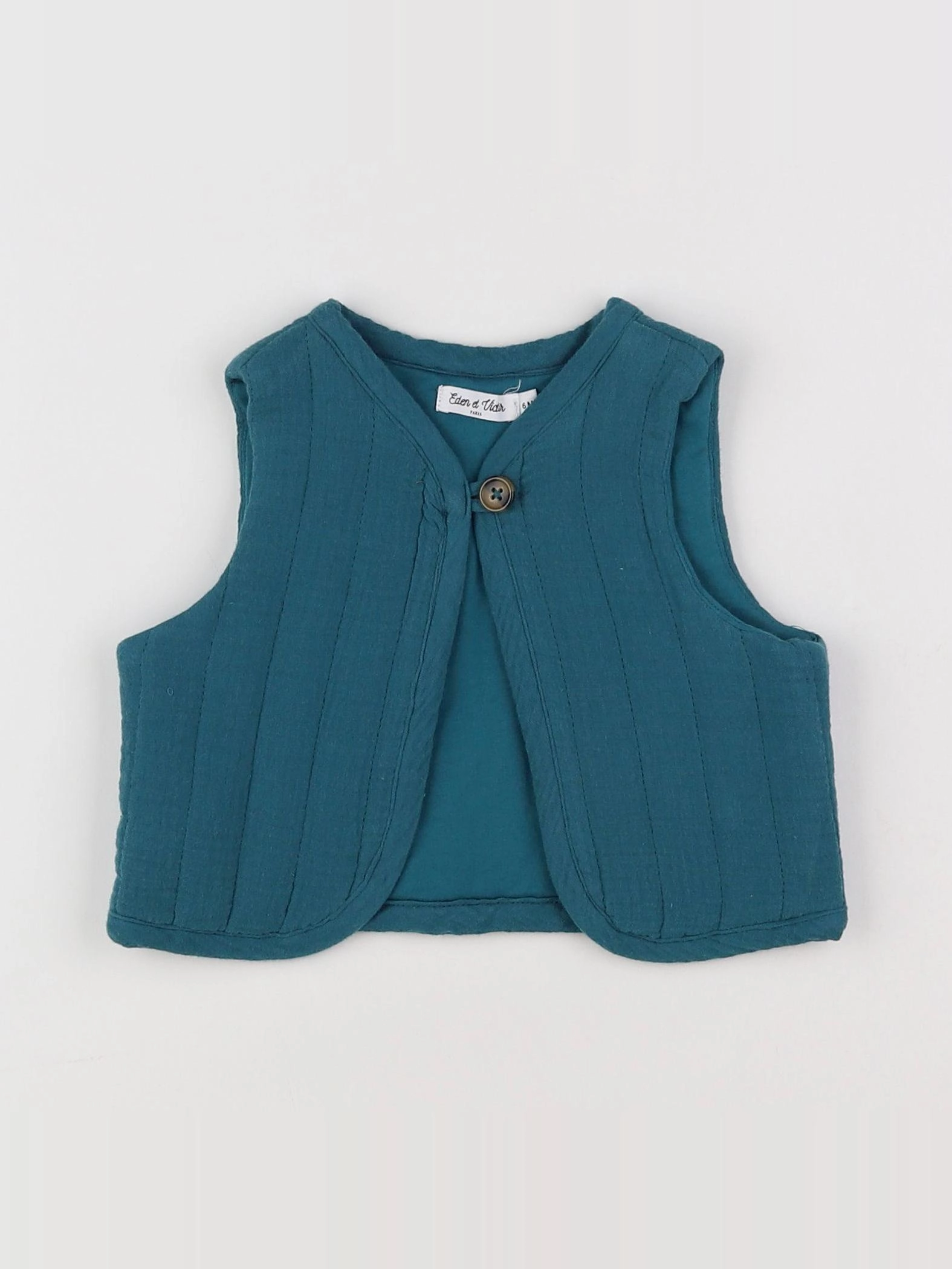Eden & Victor - gilet vert - 6 mois