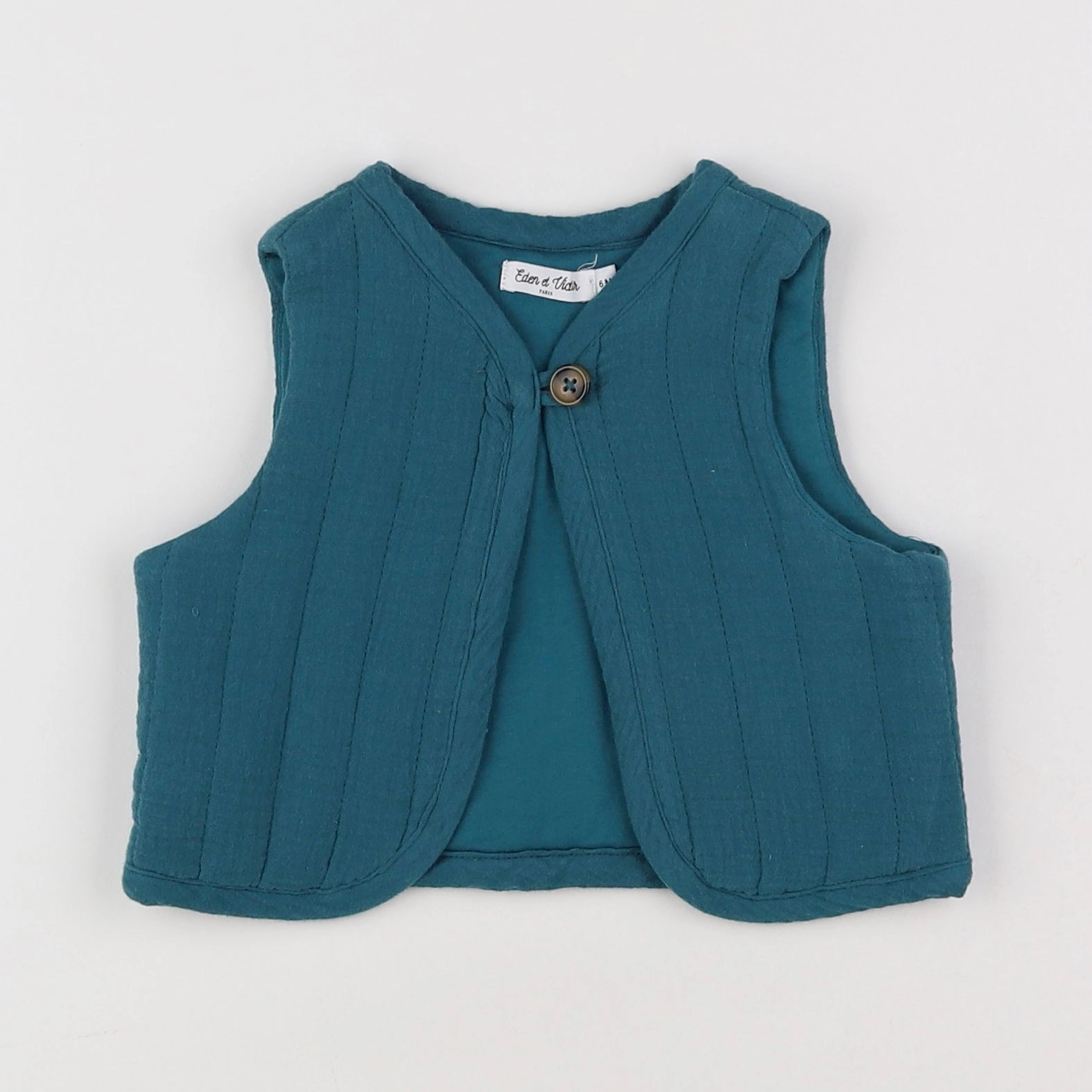 Eden & Victor - gilet vert - 6 mois