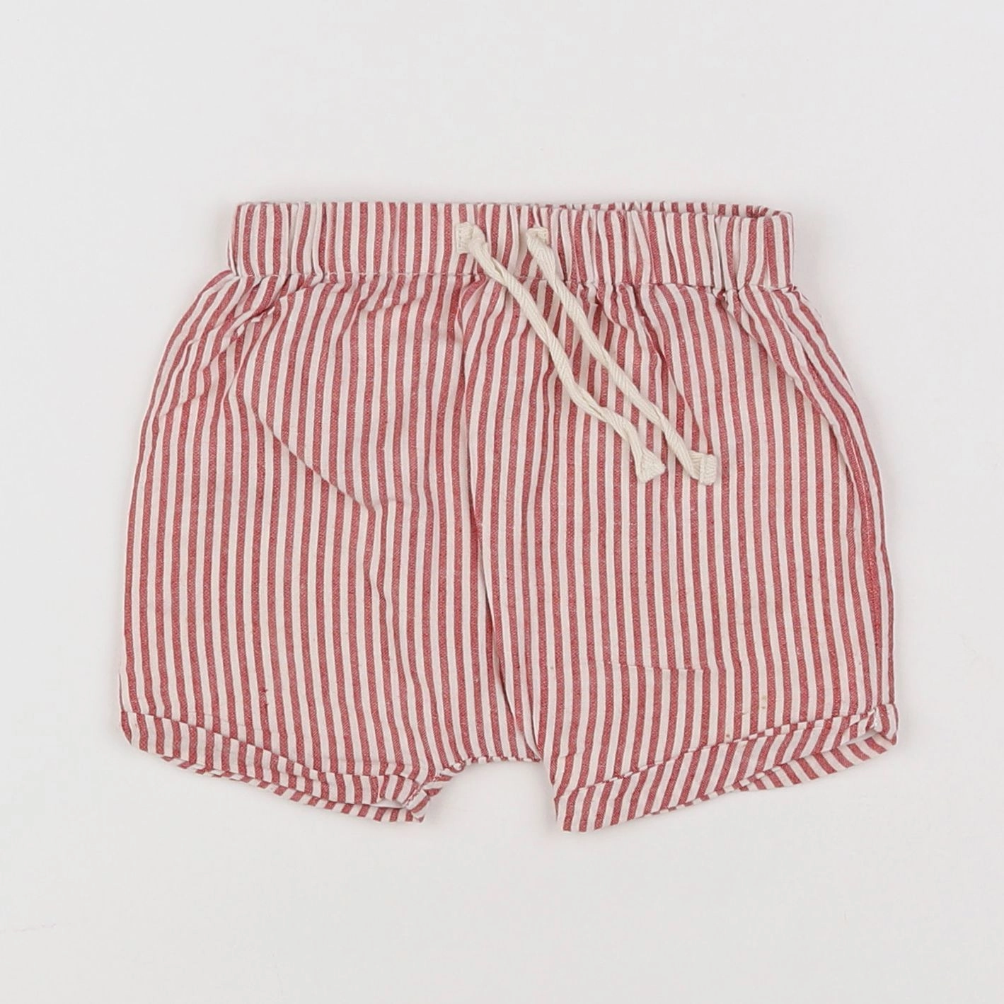 Eden & Victor - short rouge, beige - 6 mois