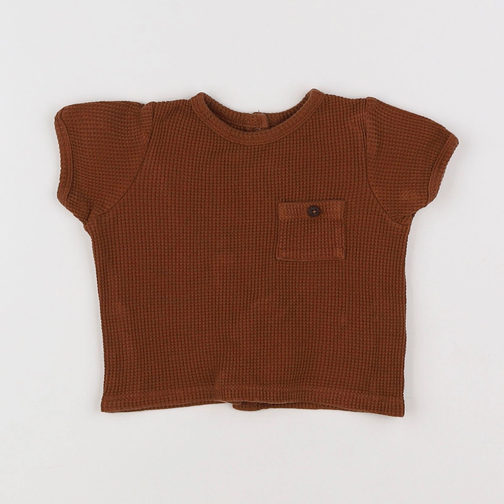 Vertbaudet - tee-shirt marron - 6 mois