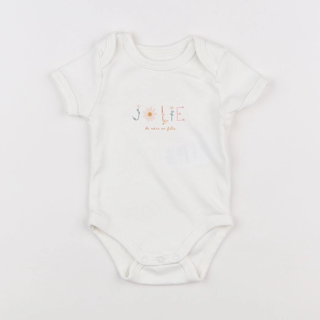 Vertbaudet - body blanc - 3 mois