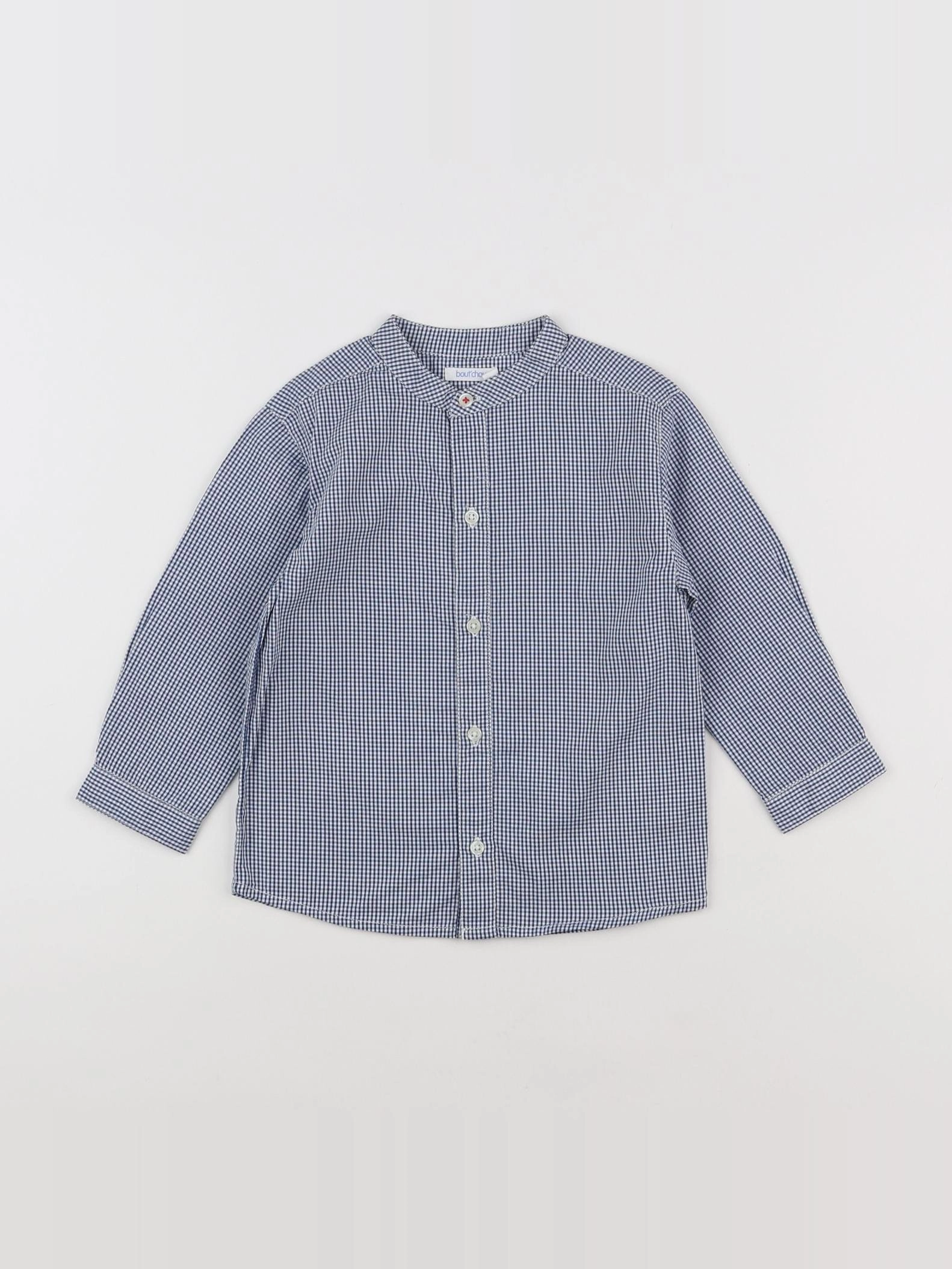 Boutchou - chemise bleu - 18 mois
