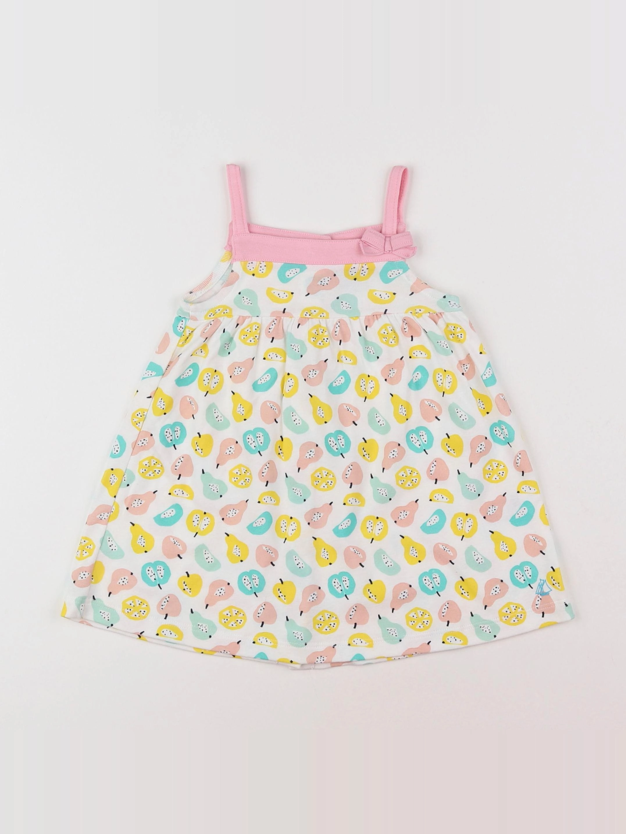 Petit Bateau - robe multicolore - 12 mois