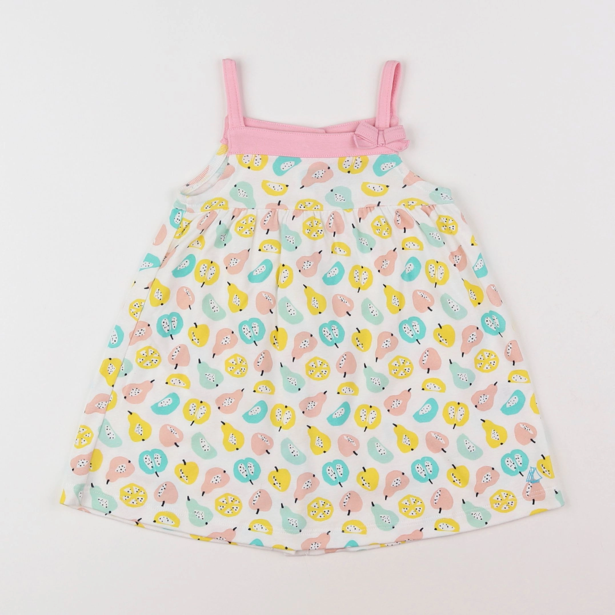 Petit Bateau - robe multicolore - 12 mois