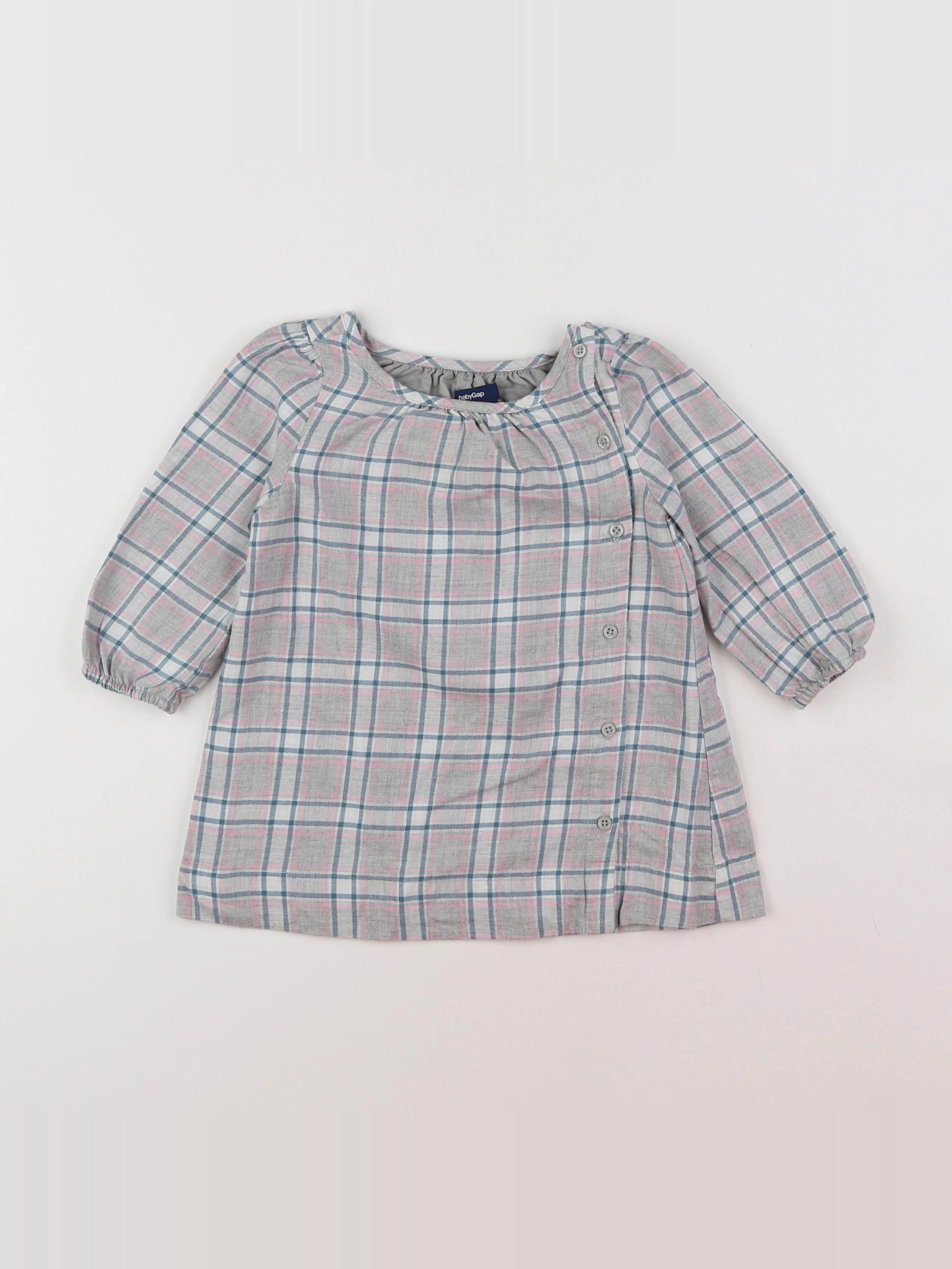 GAP - robe gris - 6/12 mois