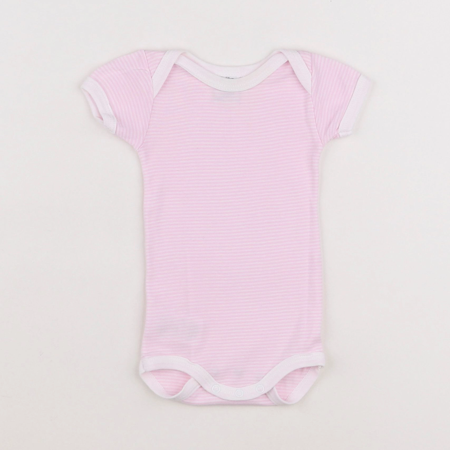 Petit Bateau - body rose, blanc - 3 mois