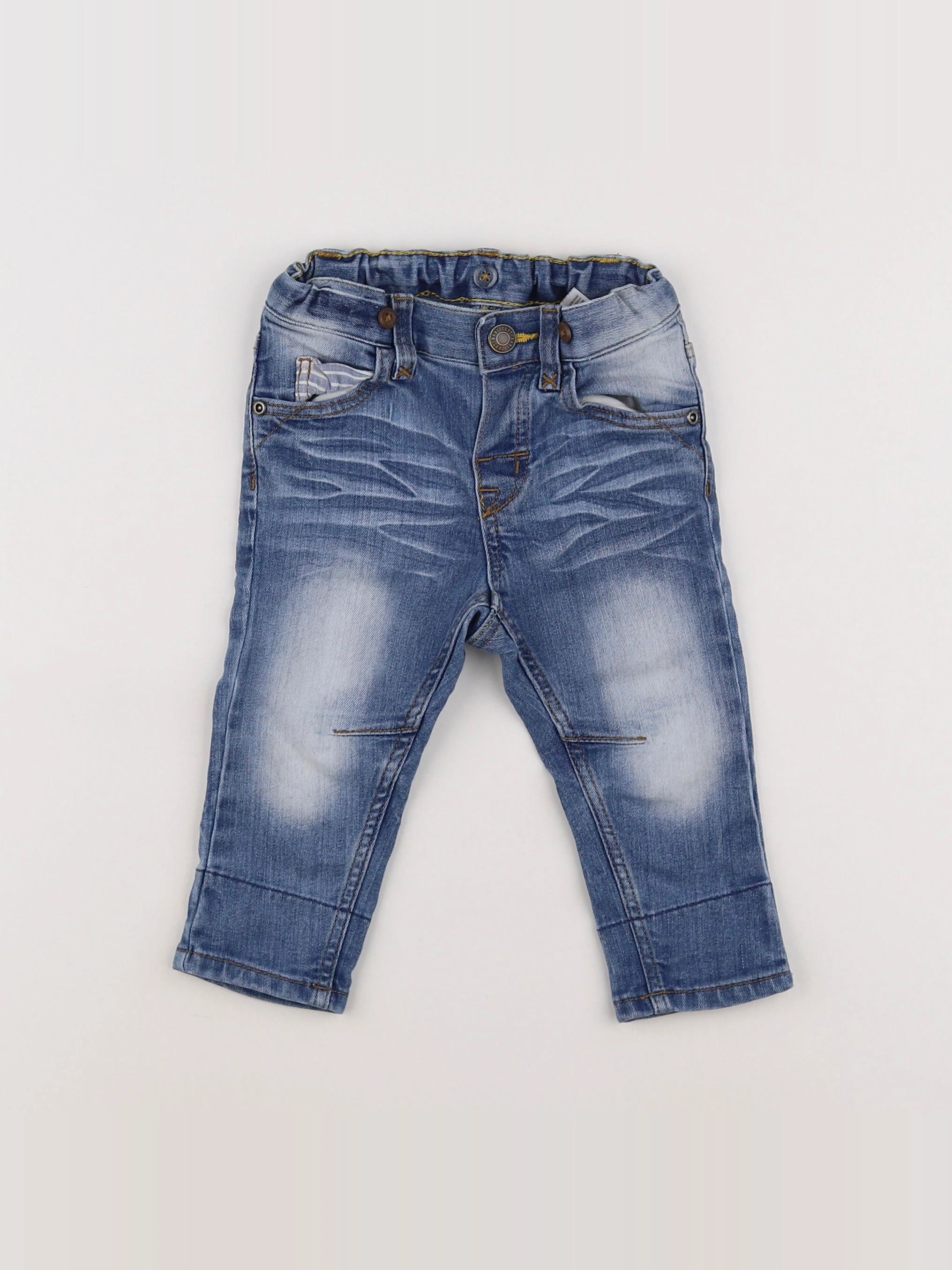 H&M - jean bleu - 6/9 mois