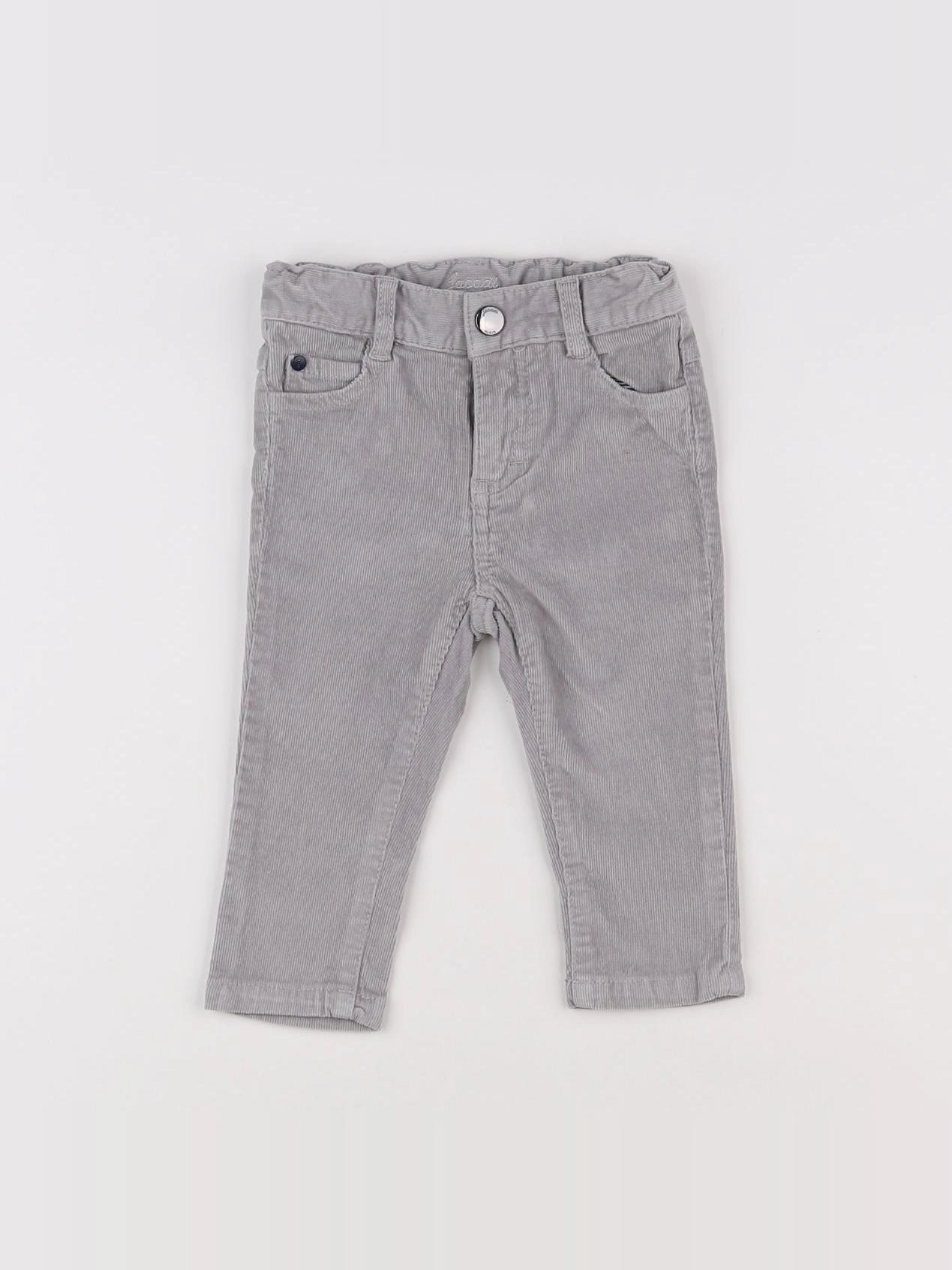 Jacadi - pantalon gris - 12 mois
