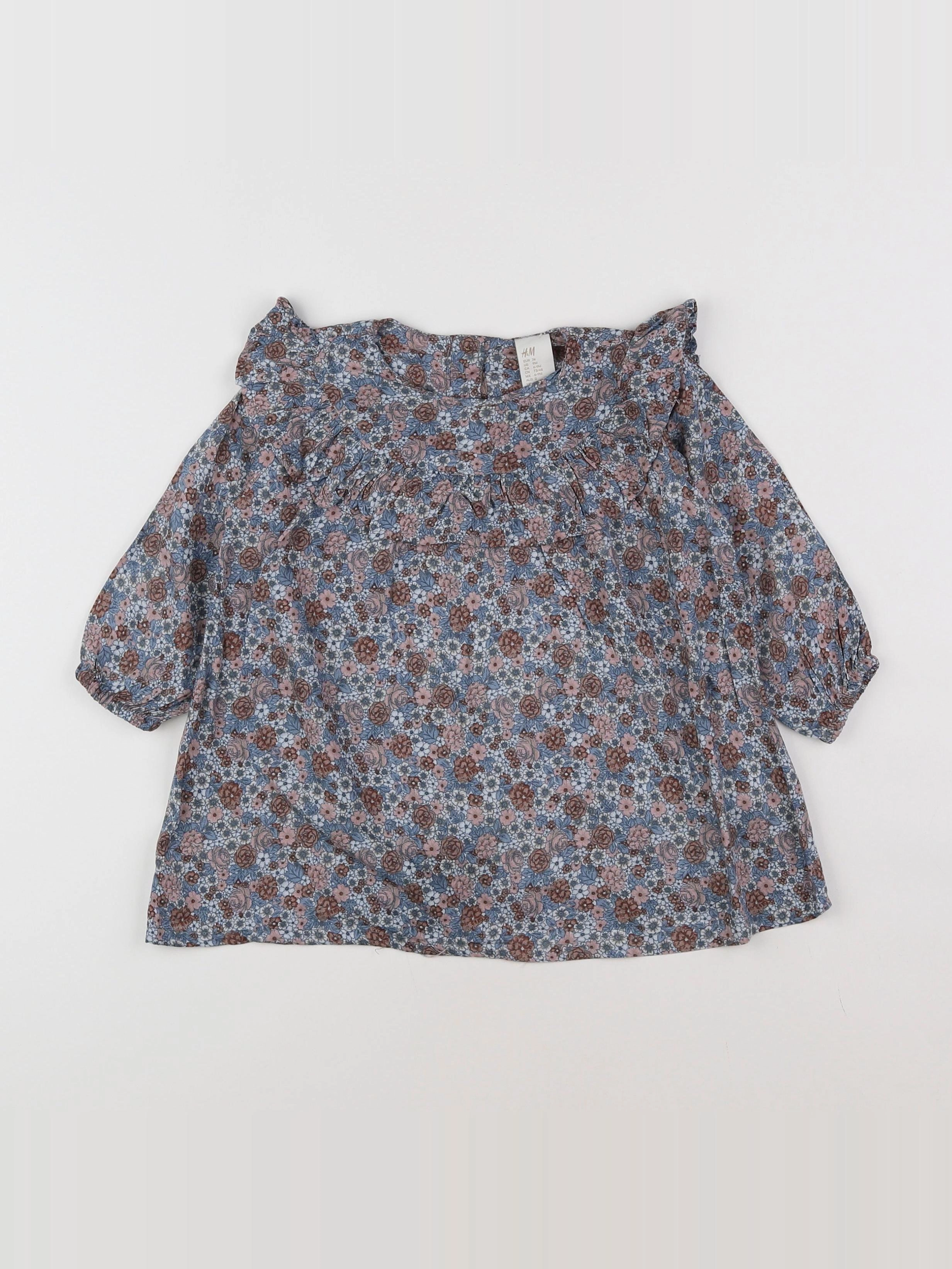 H&M - robe multicolore - 6/9 mois