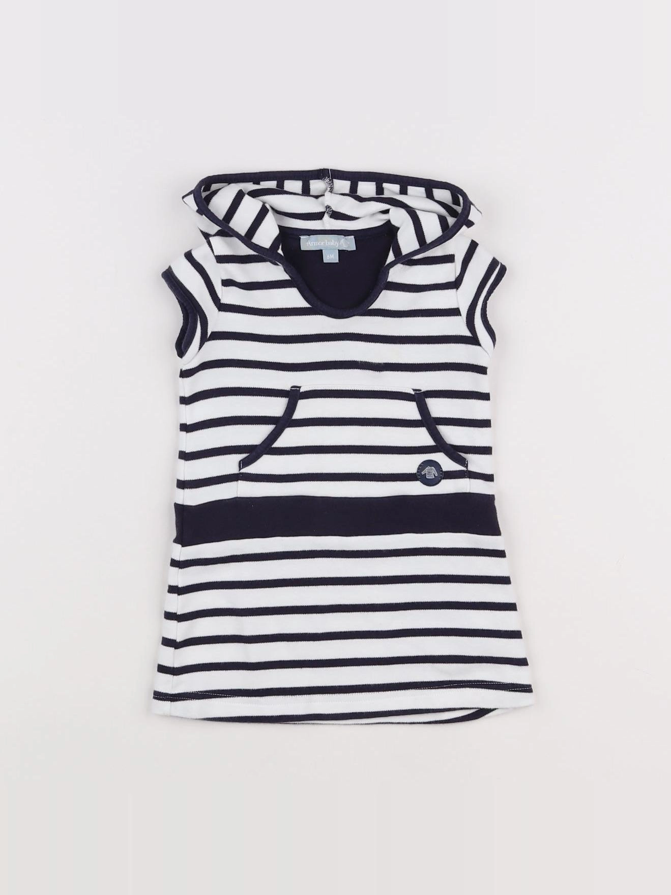 Armor Lux - robe blanc, bleu - 6 mois