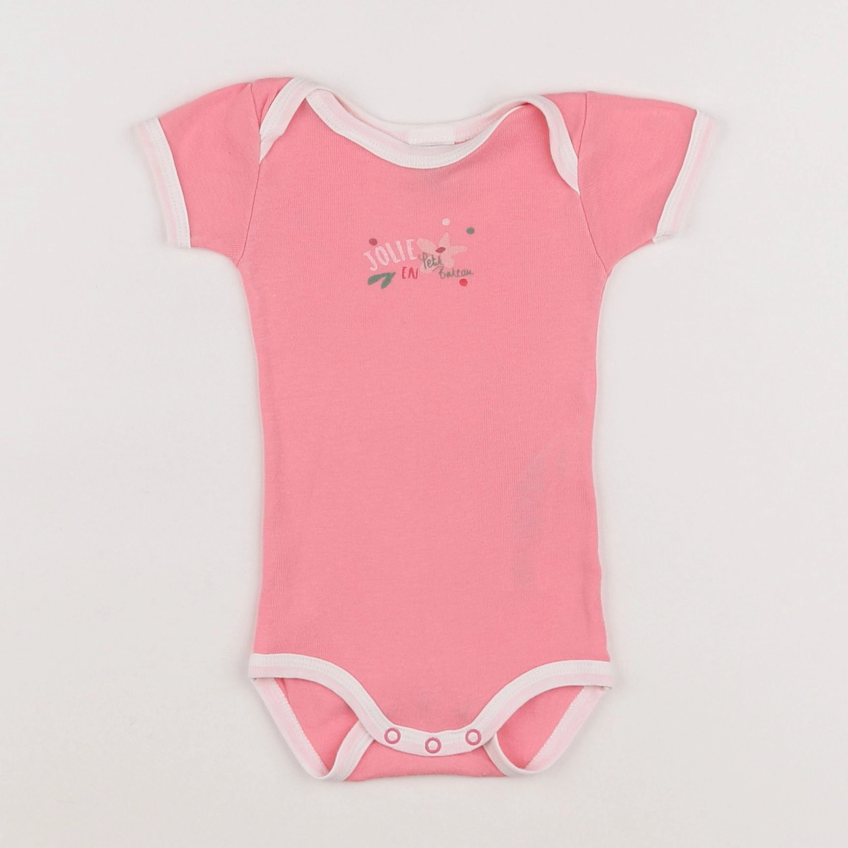Petit Bateau - body rose - 3 mois