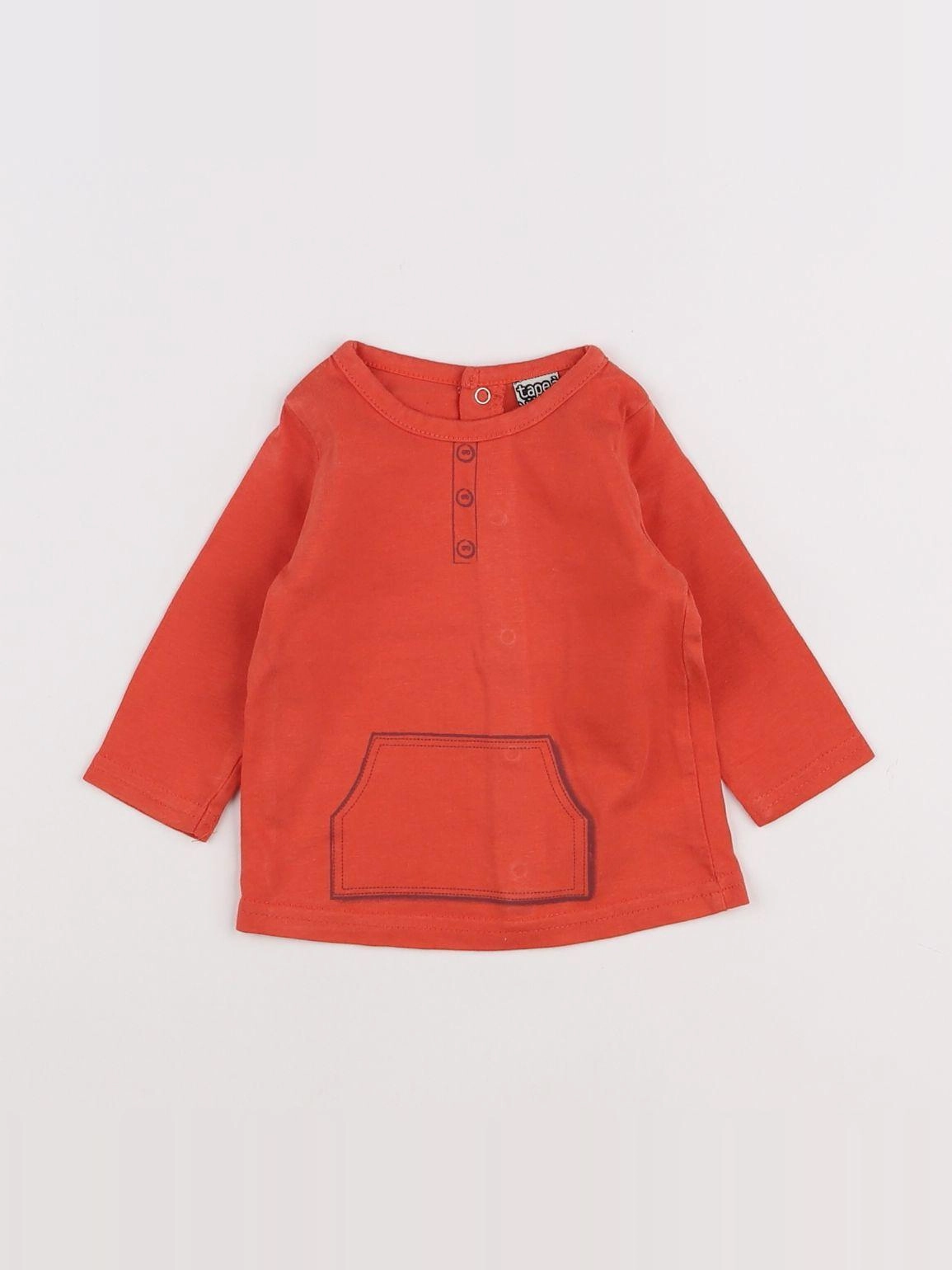 Tape à l'oeil - tee-shirt orange - 3 mois