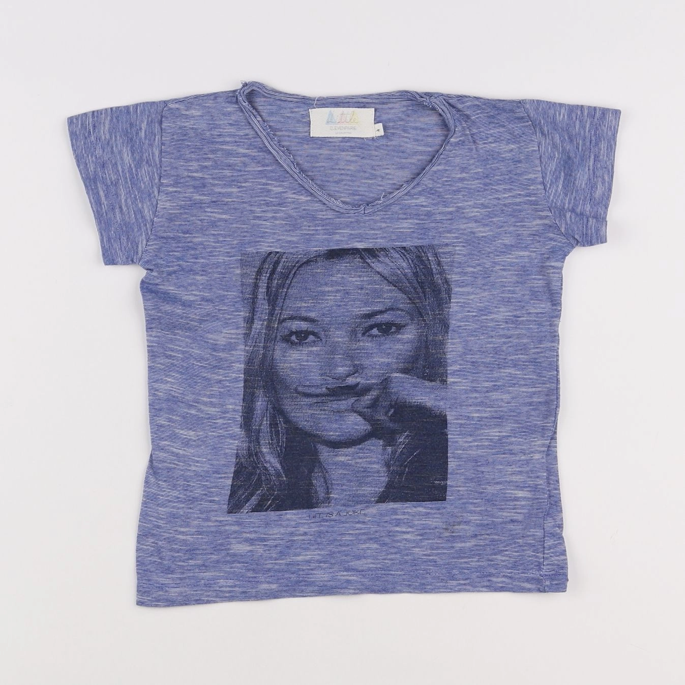 Little Eleven Paris - tee-shirt bleu - 4 ans