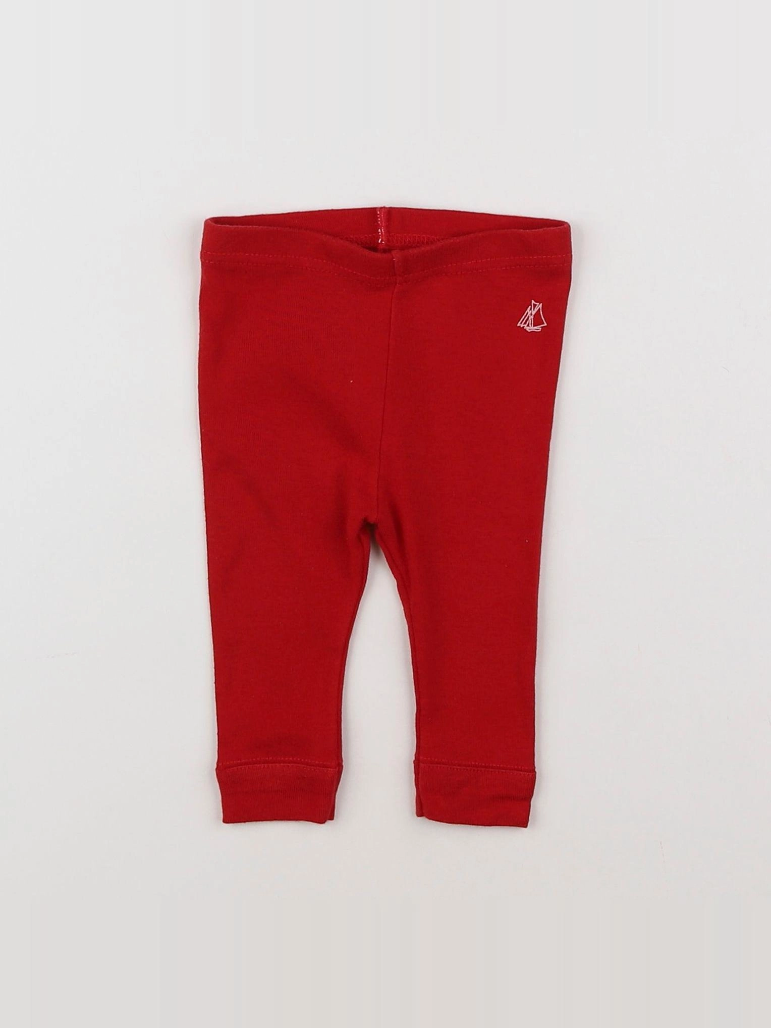 Petit Bateau - legging rouge - 3 mois