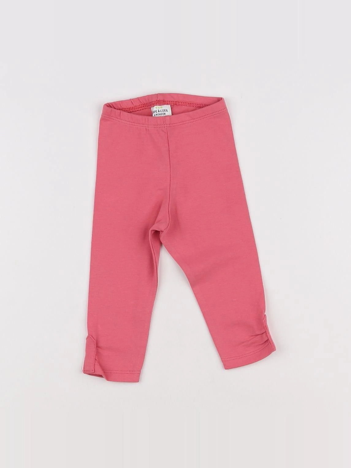Tape à l'oeil - legging rose - 6 mois