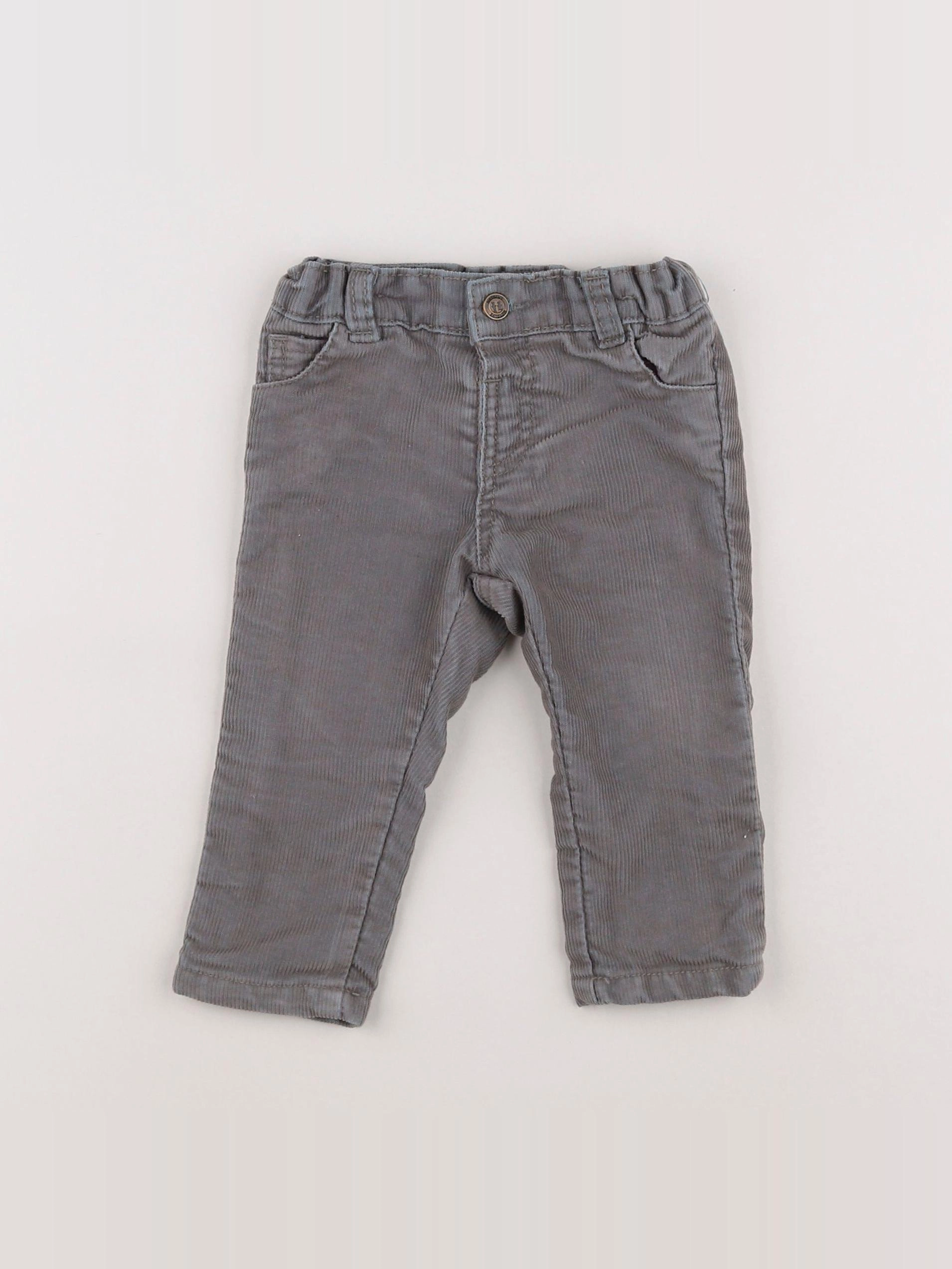 Natalys - pantalon gris - 9 mois