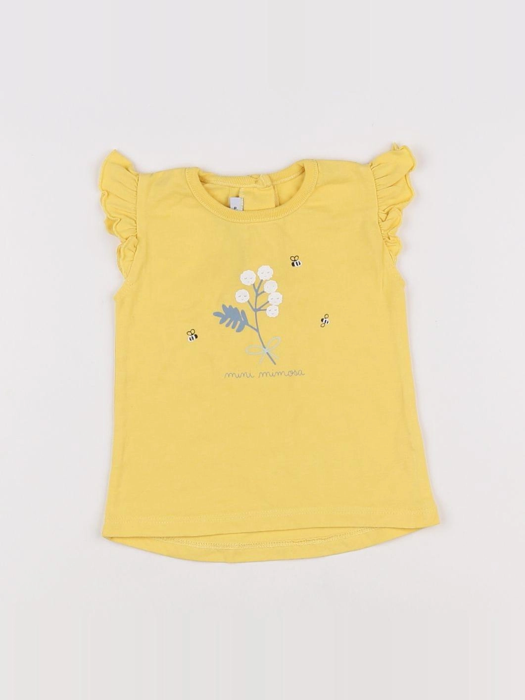 Absorba - tee-shirt jaune - 6 mois