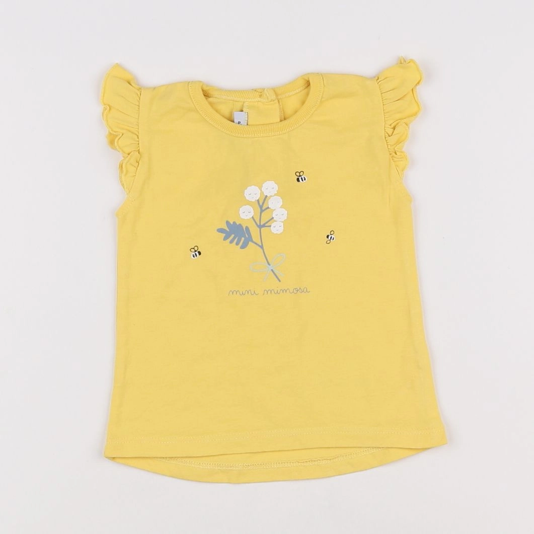 Absorba - tee-shirt jaune - 6 mois