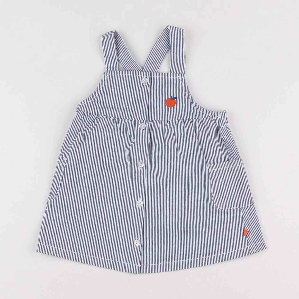 Cadet Rousselle - robe bleu, orange - 6 mois