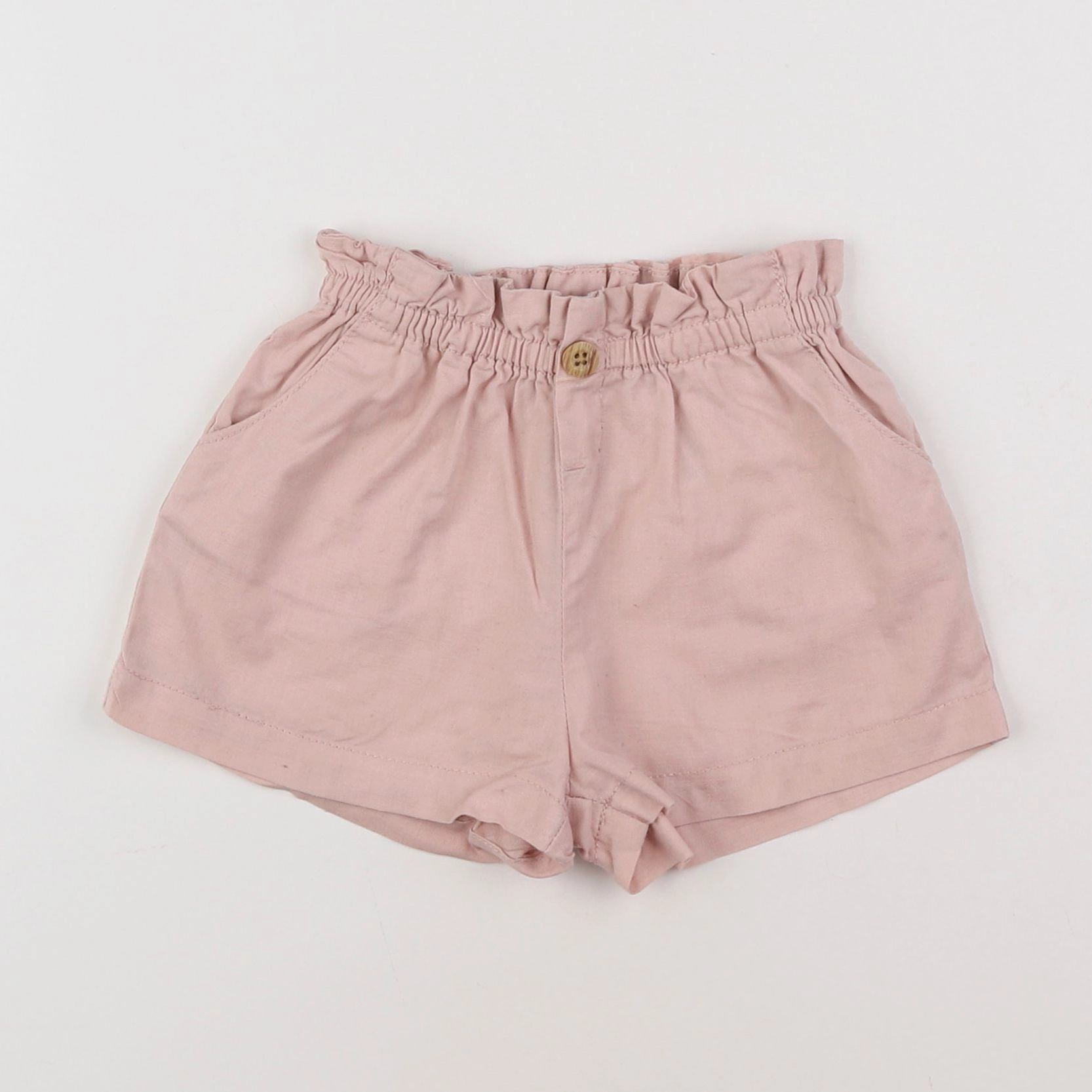 H&M - short rose - 6/9 mois