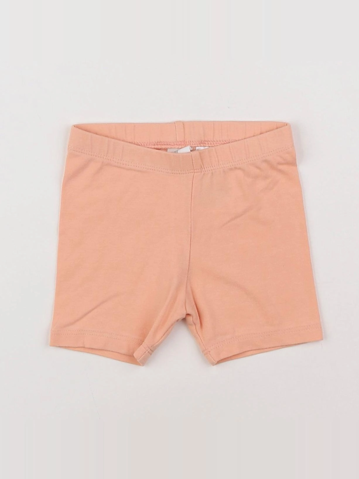 H&M - short orange - 6/9 mois