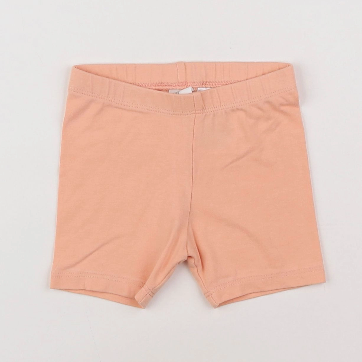 H&M - short orange - 6/9 mois