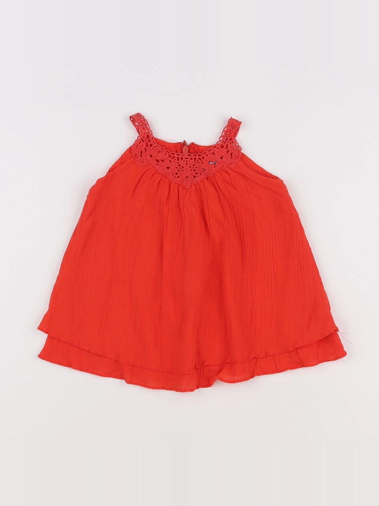 Zara - robe rouge - 6/9 mois