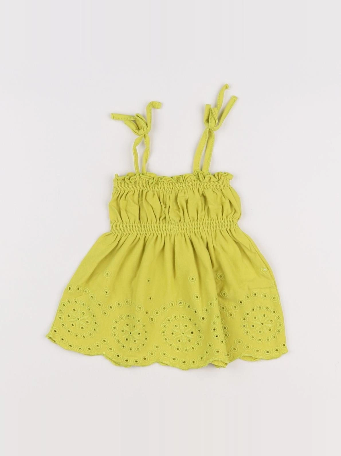 Zara - débardeur vert - 6/9 mois