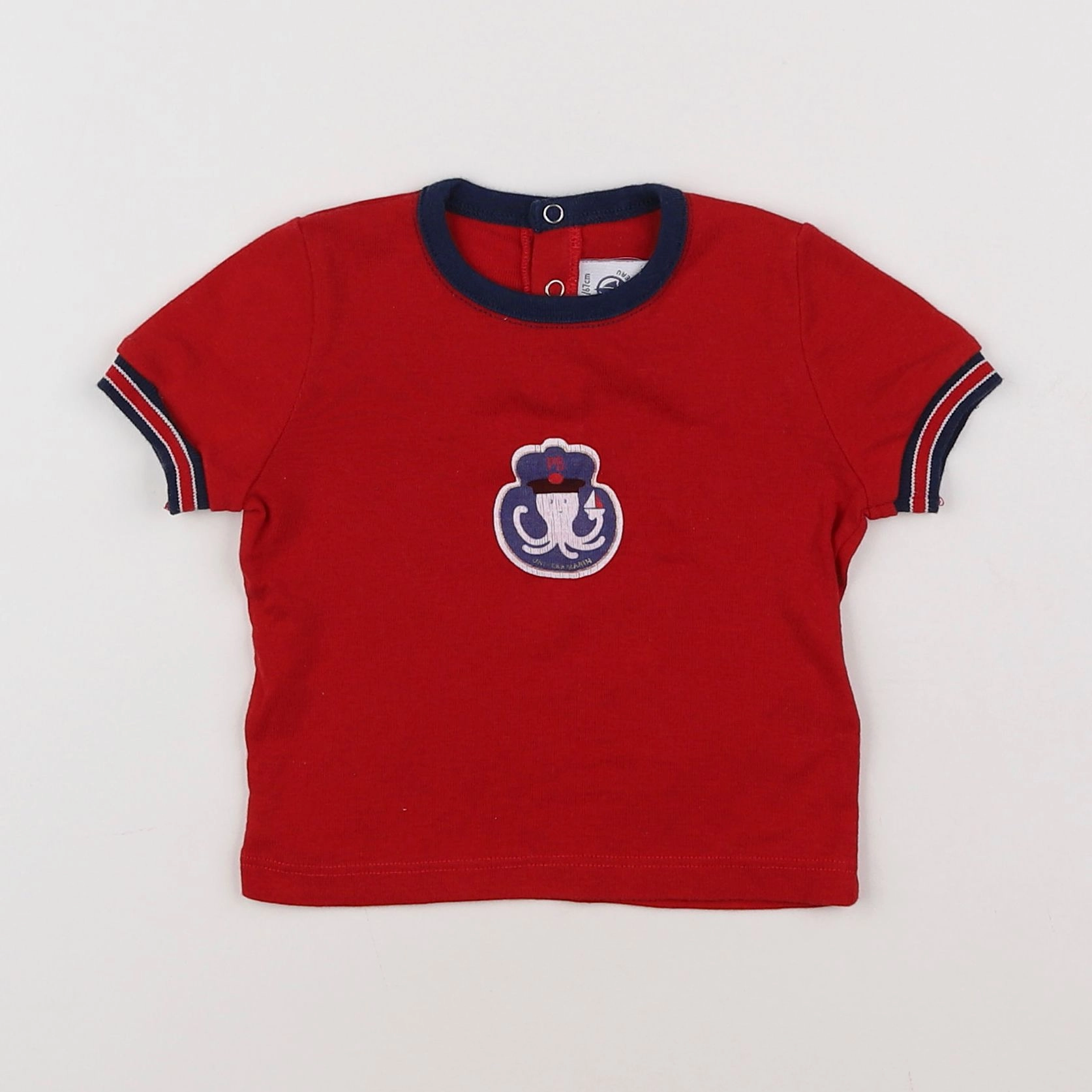 Petit Bateau - tee-shirt rouge - 6 mois